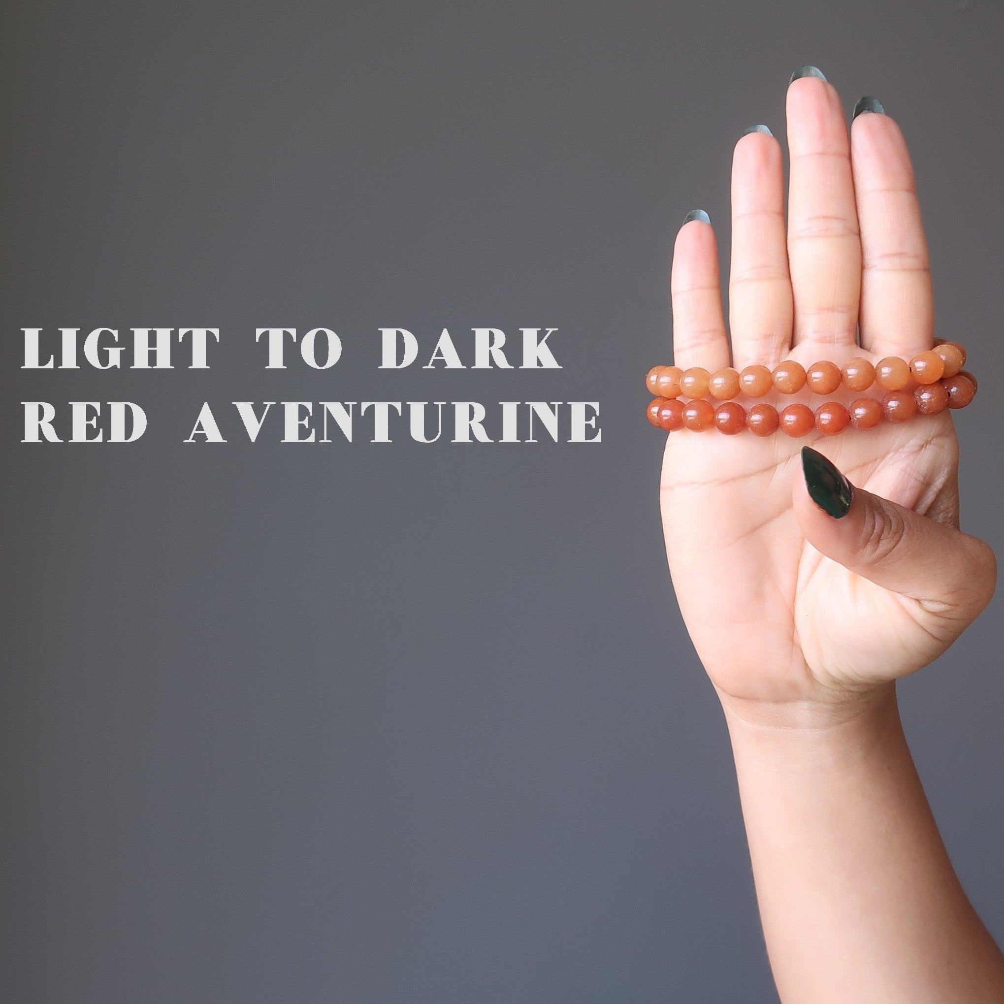 Aventurine Bracelet Set: Green Purple Red Natural Abundance