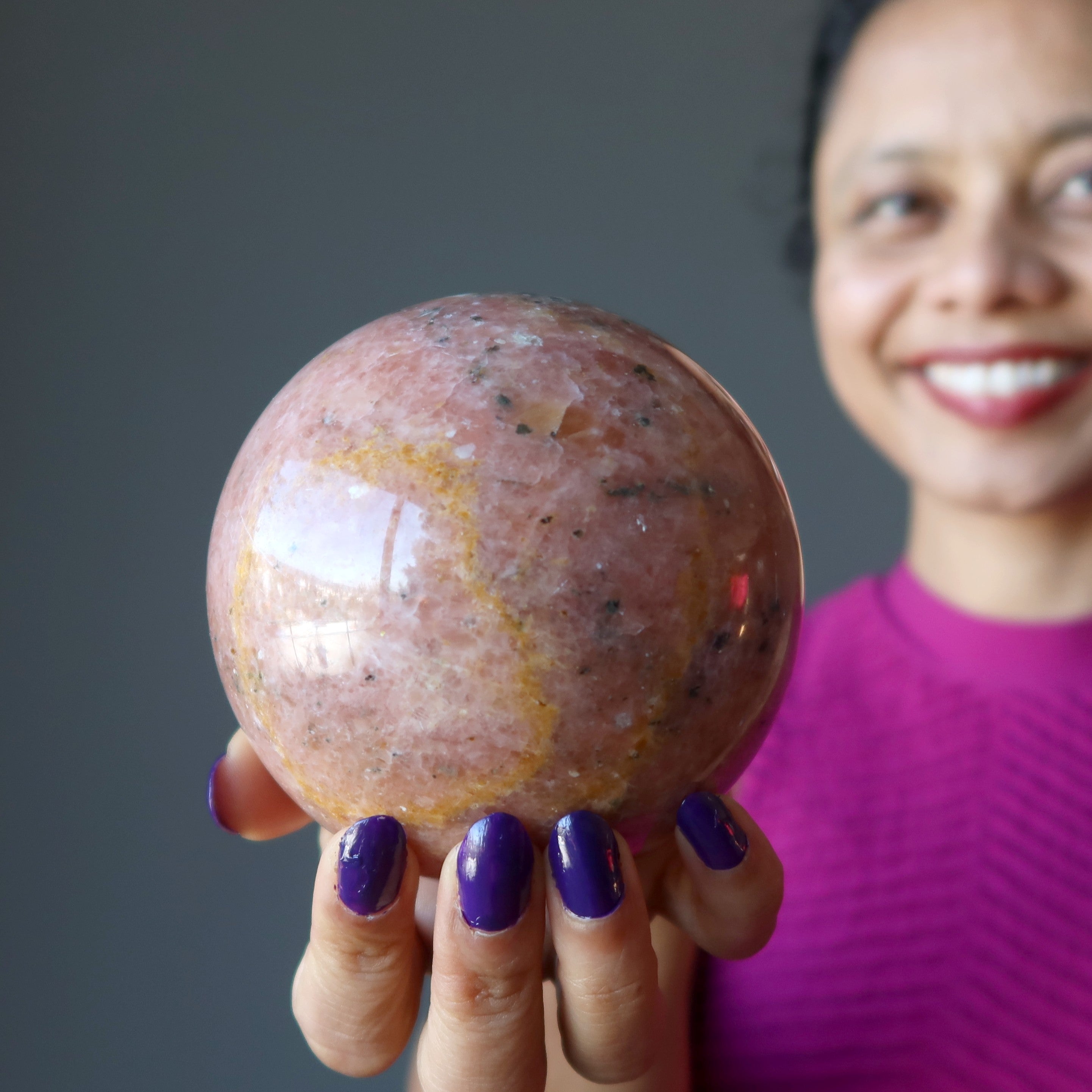 Pink Aventurine Sphere Sweet Attraction Happy Crystal Ball