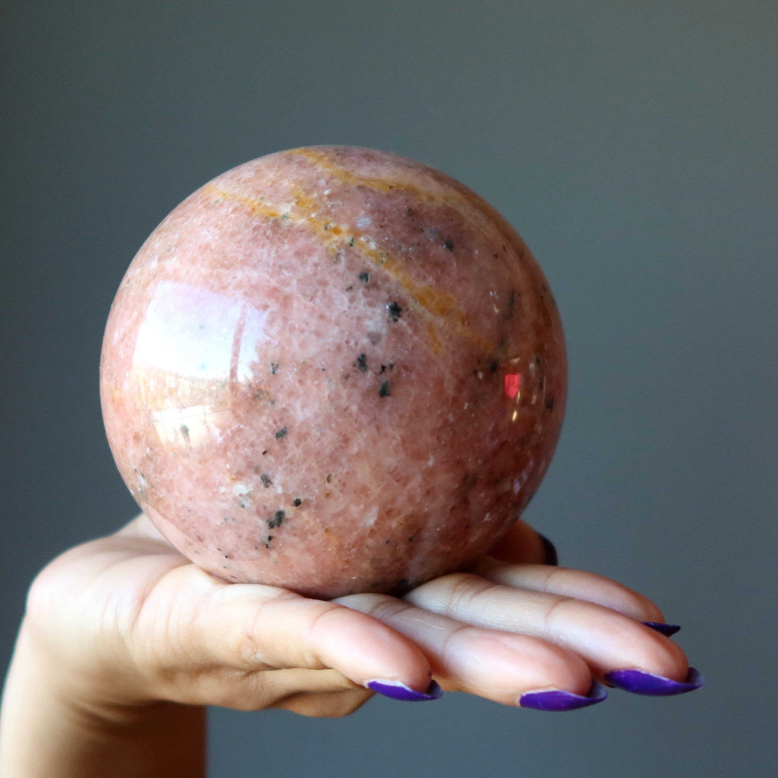 Pink Aventurine Sphere Sweet Attraction Happy Crystal Ball
