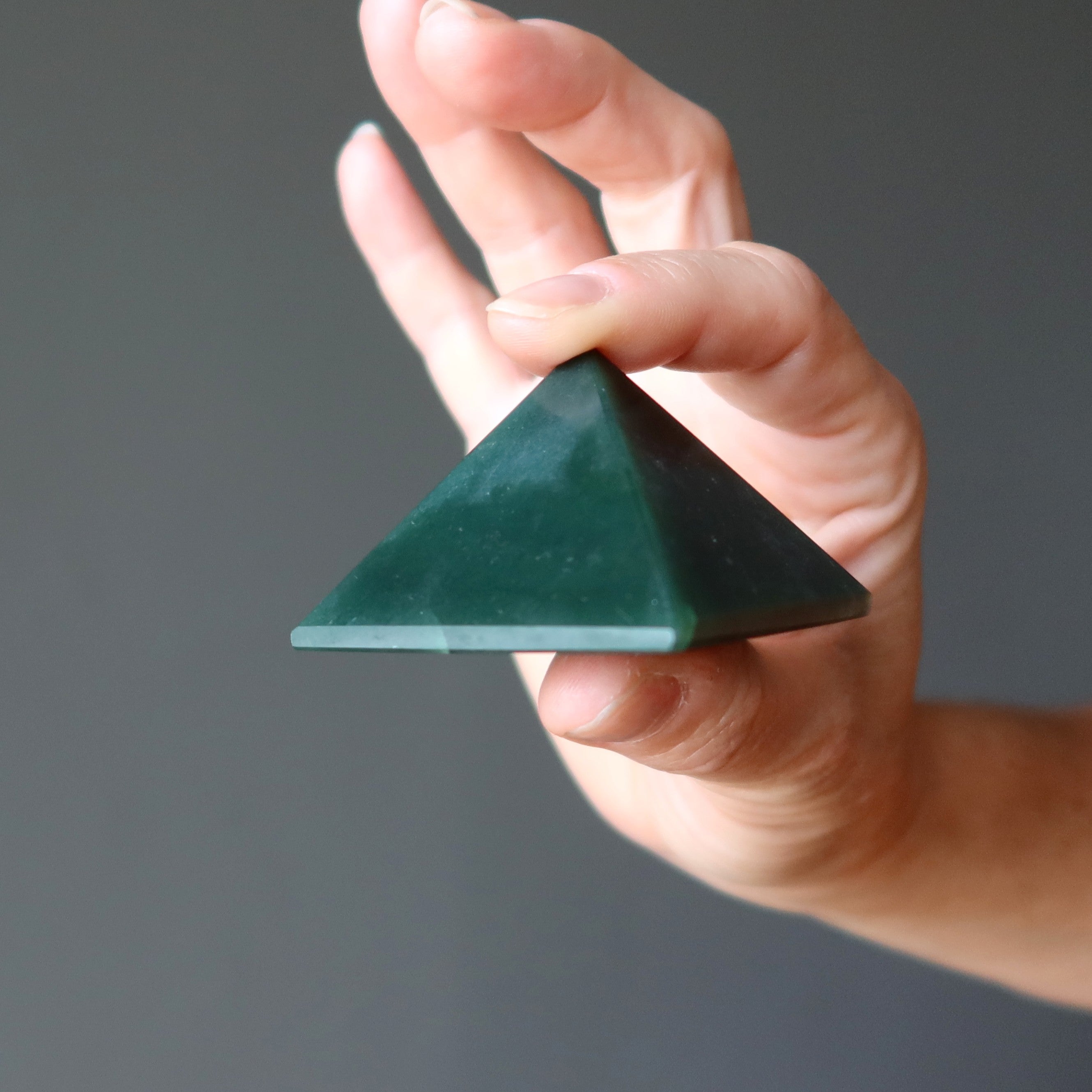 Green Aventurine Pyramid Abundance Amplifier Crystal