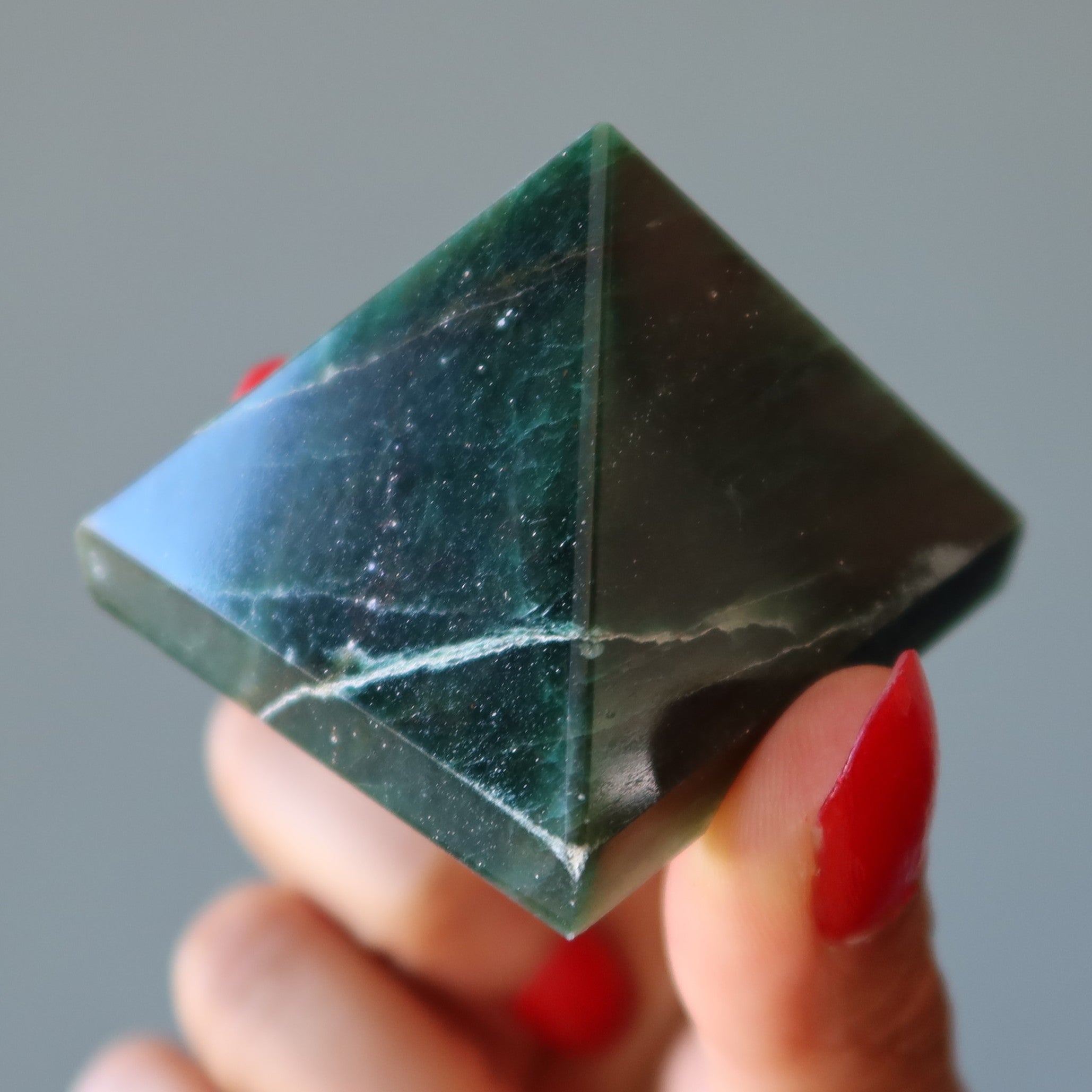 Green Aventurine Pyramid Abundance Amplifier Crystal