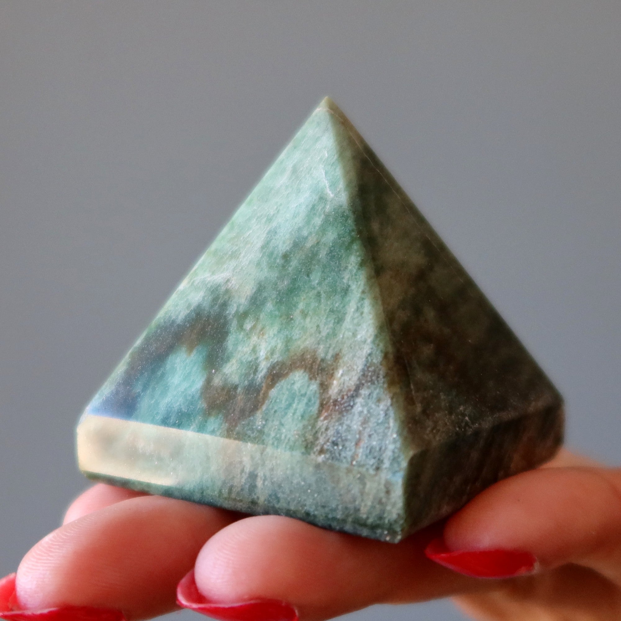Green Aventurine Pyramid Abundance Amplifier Crystal