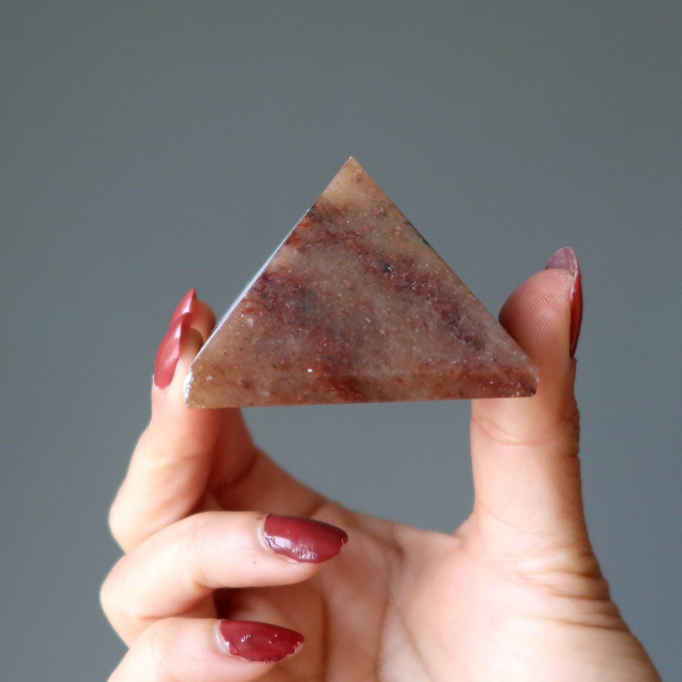 Roter Aventurin Pyramide Naturtundra Kristall