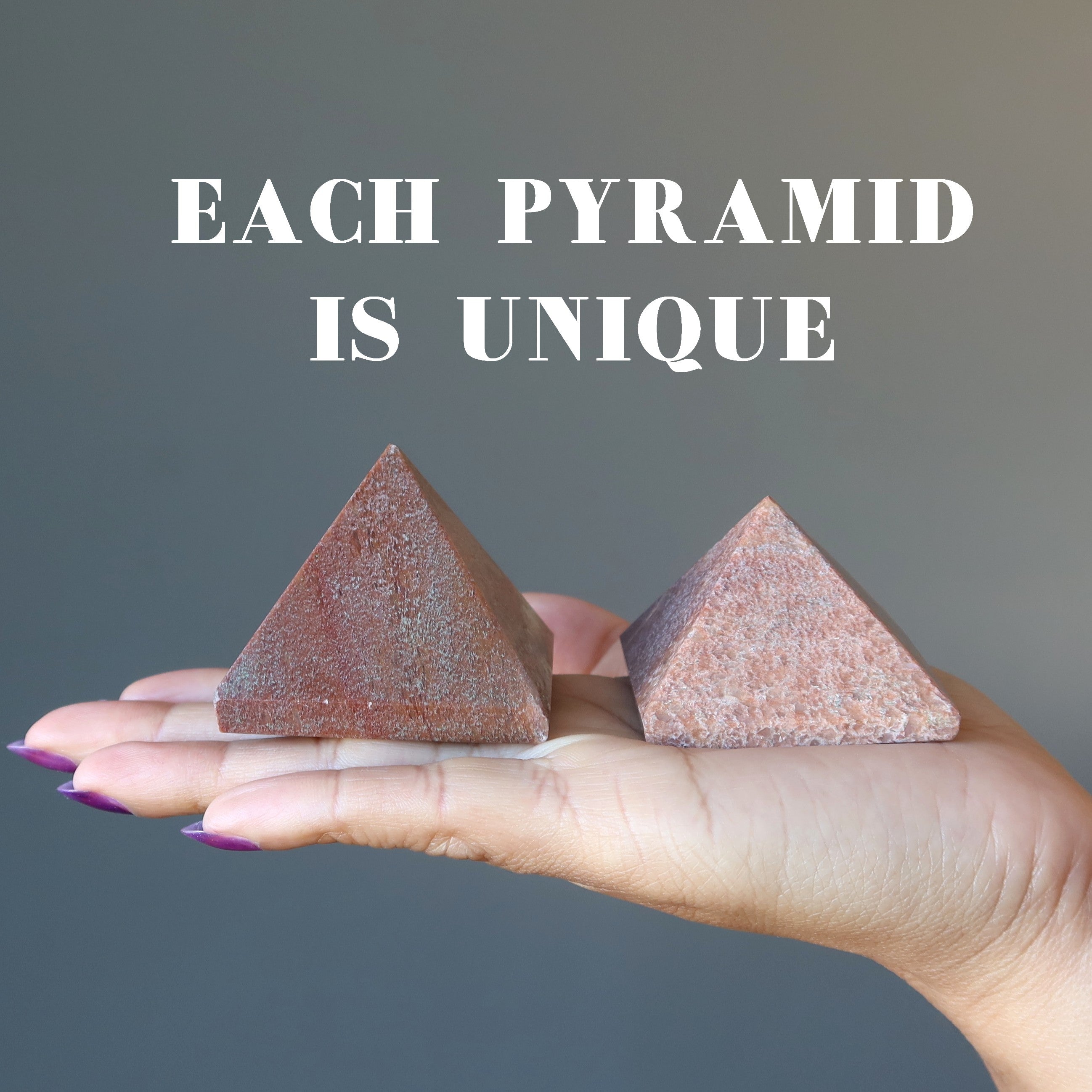 Pink Aventurine Pyramid Abundance Power Stone