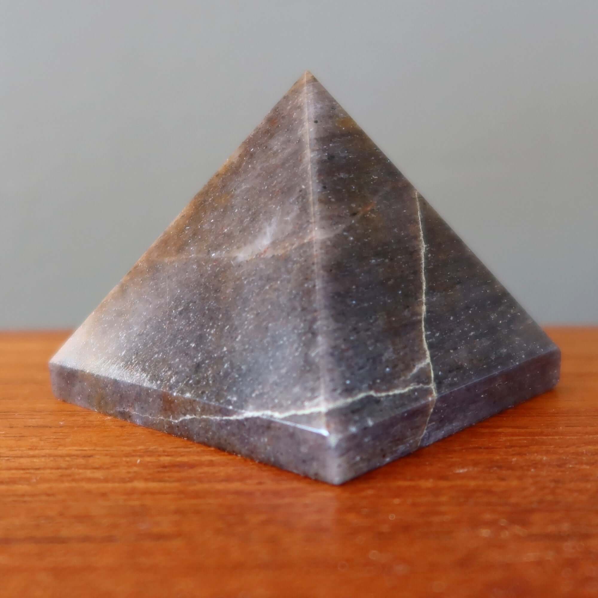 Stormy Gray Aventurine Pyramid Spiritual Utopia