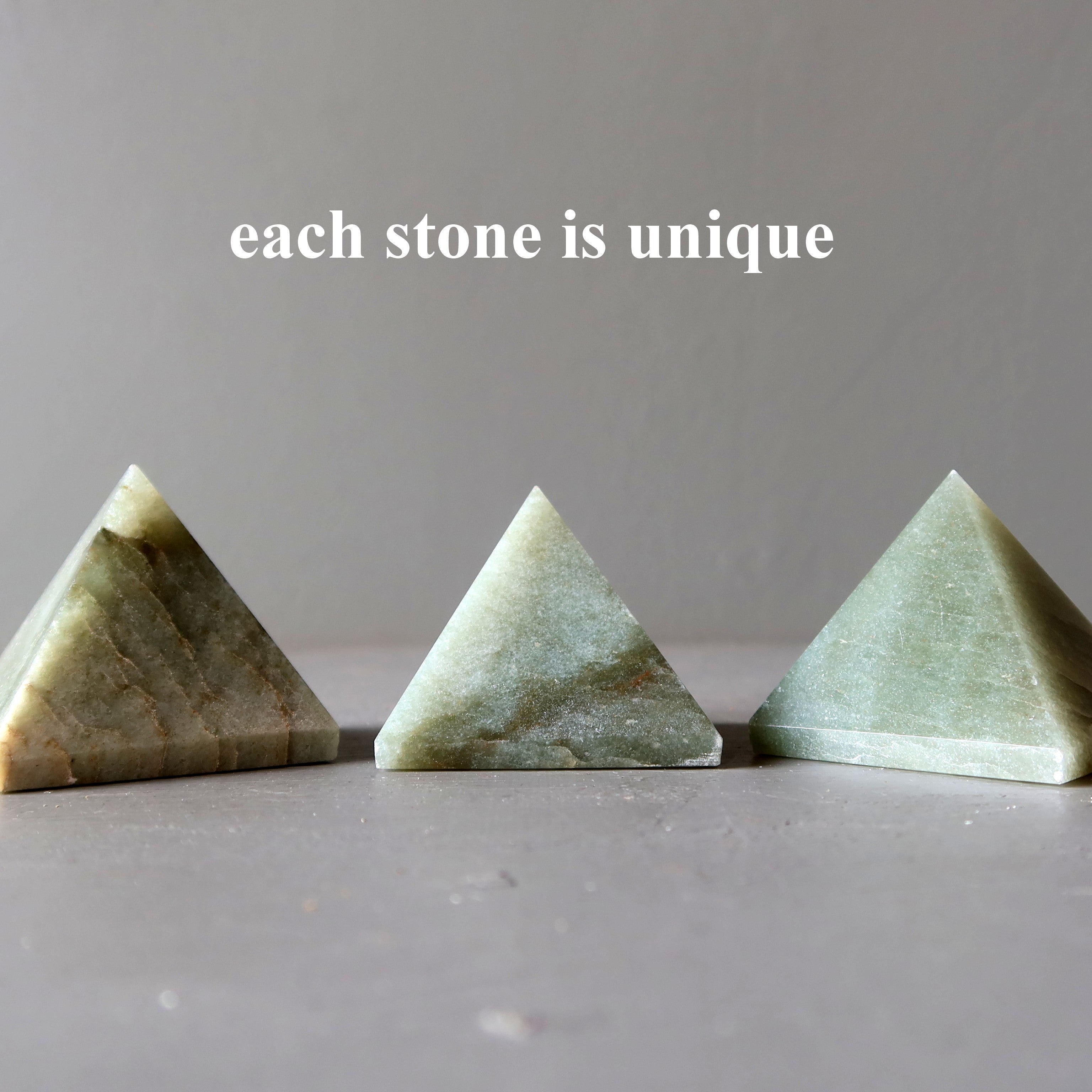 Pyramide en aventurine verte – Pierre de prospérité et de puissance