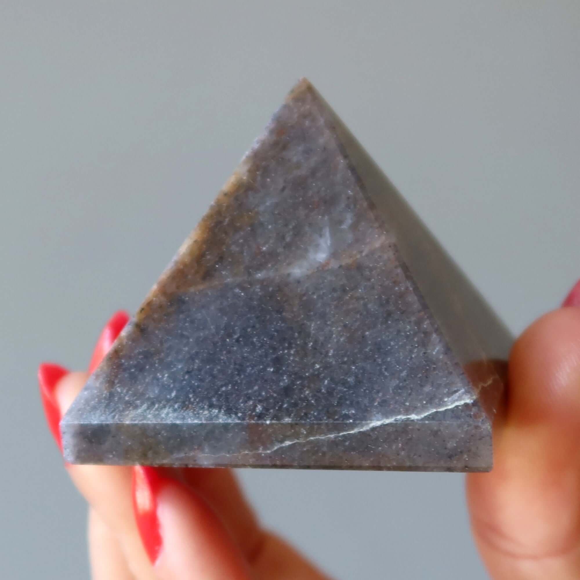 Stormy Gray Aventurine Pyramid Spiritual Utopia