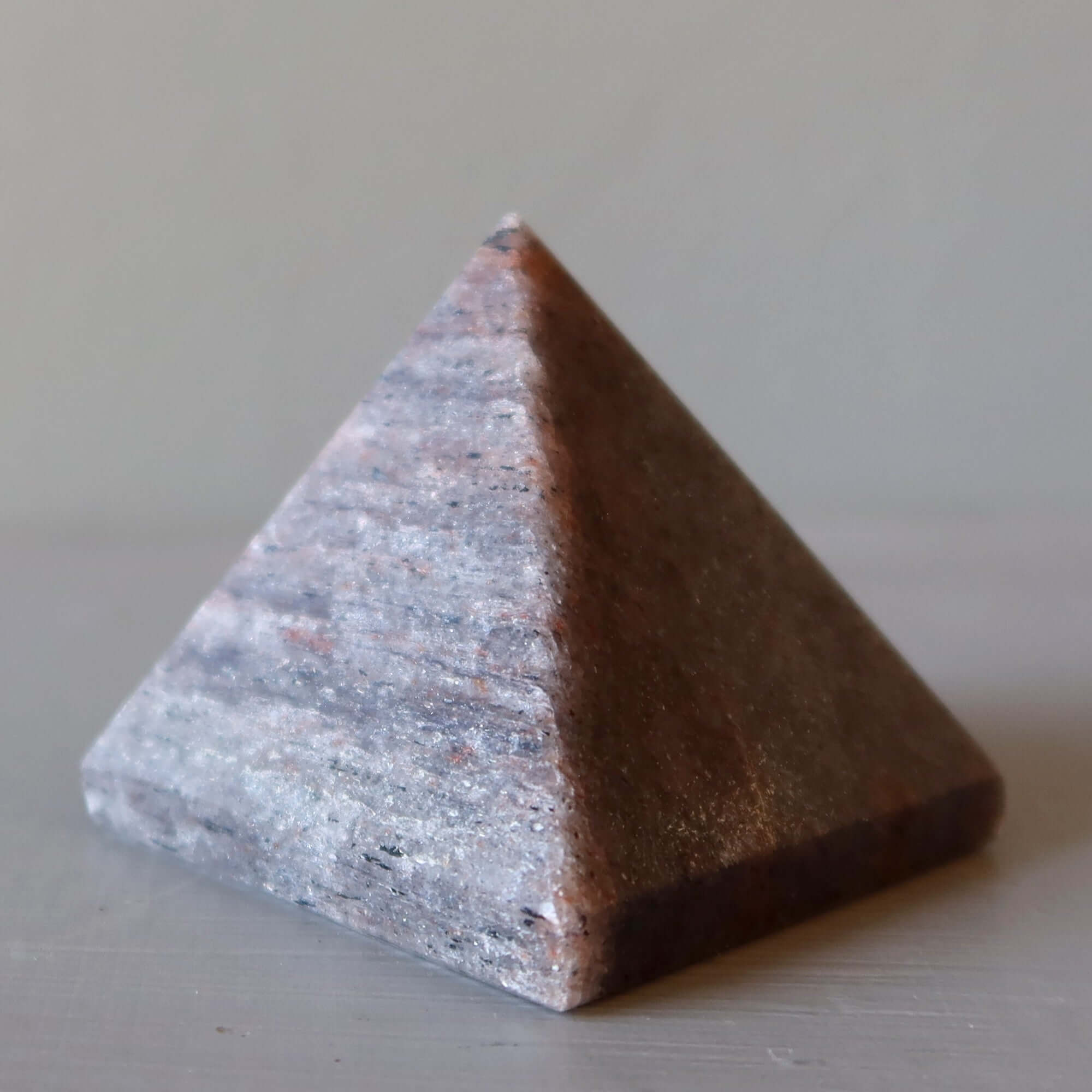 Stormy Gray Aventurine Pyramid Spiritual Utopia