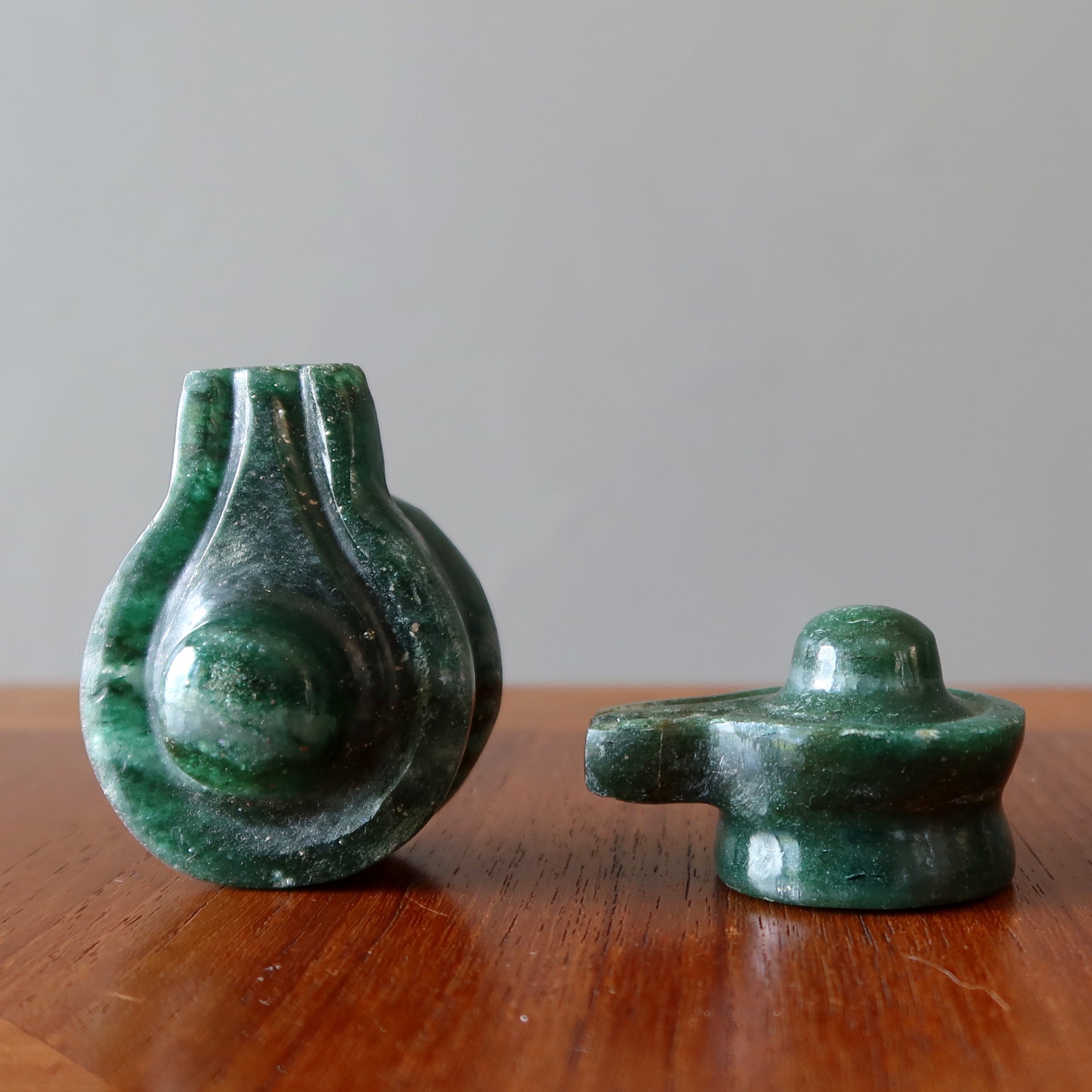 Green Aventurine Shivling Abundance Dark Crystal