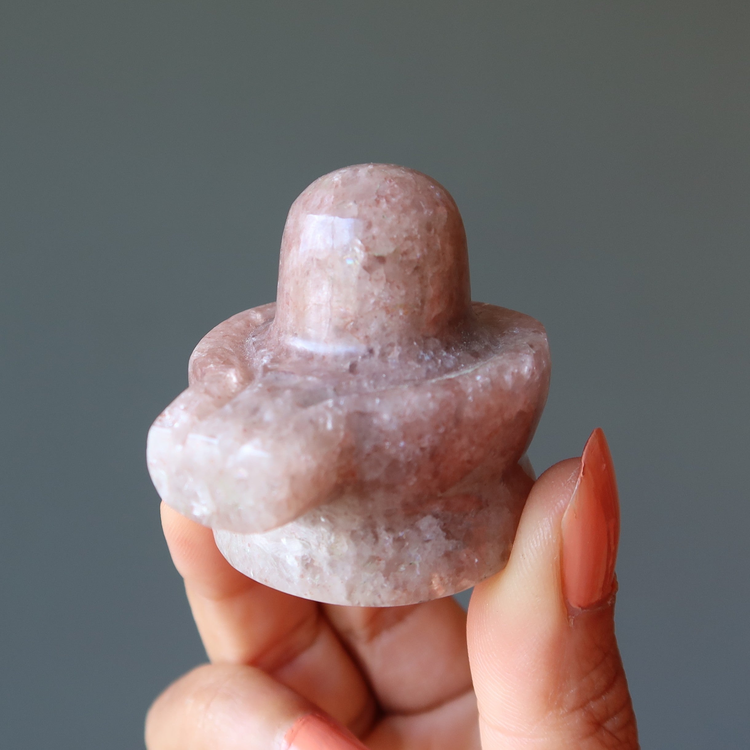 Purpurfarbener Aventurin-Shivling – Herr Shiva Kristall