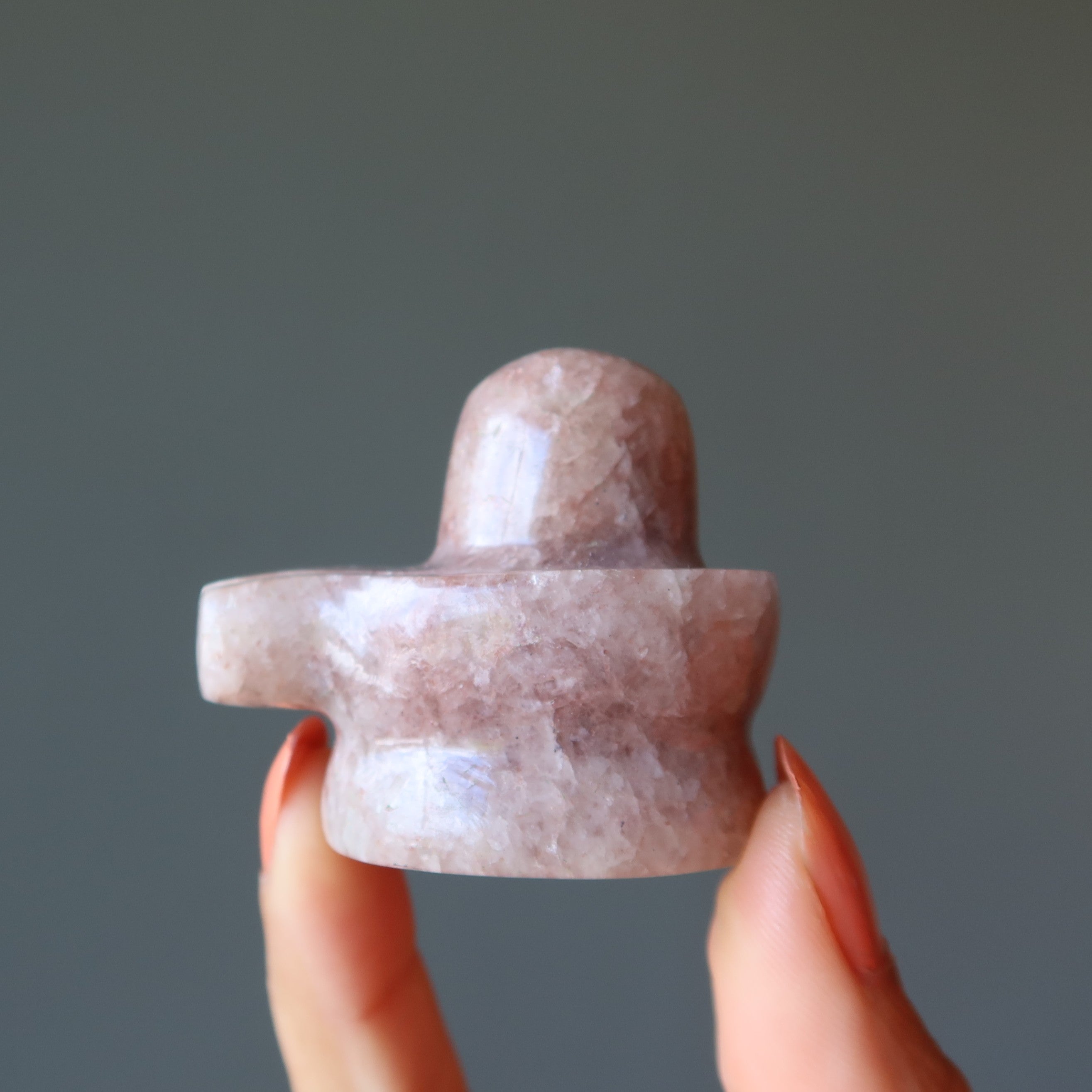 Purpurfarbener Aventurin-Shivling – Herr Shiva Kristall