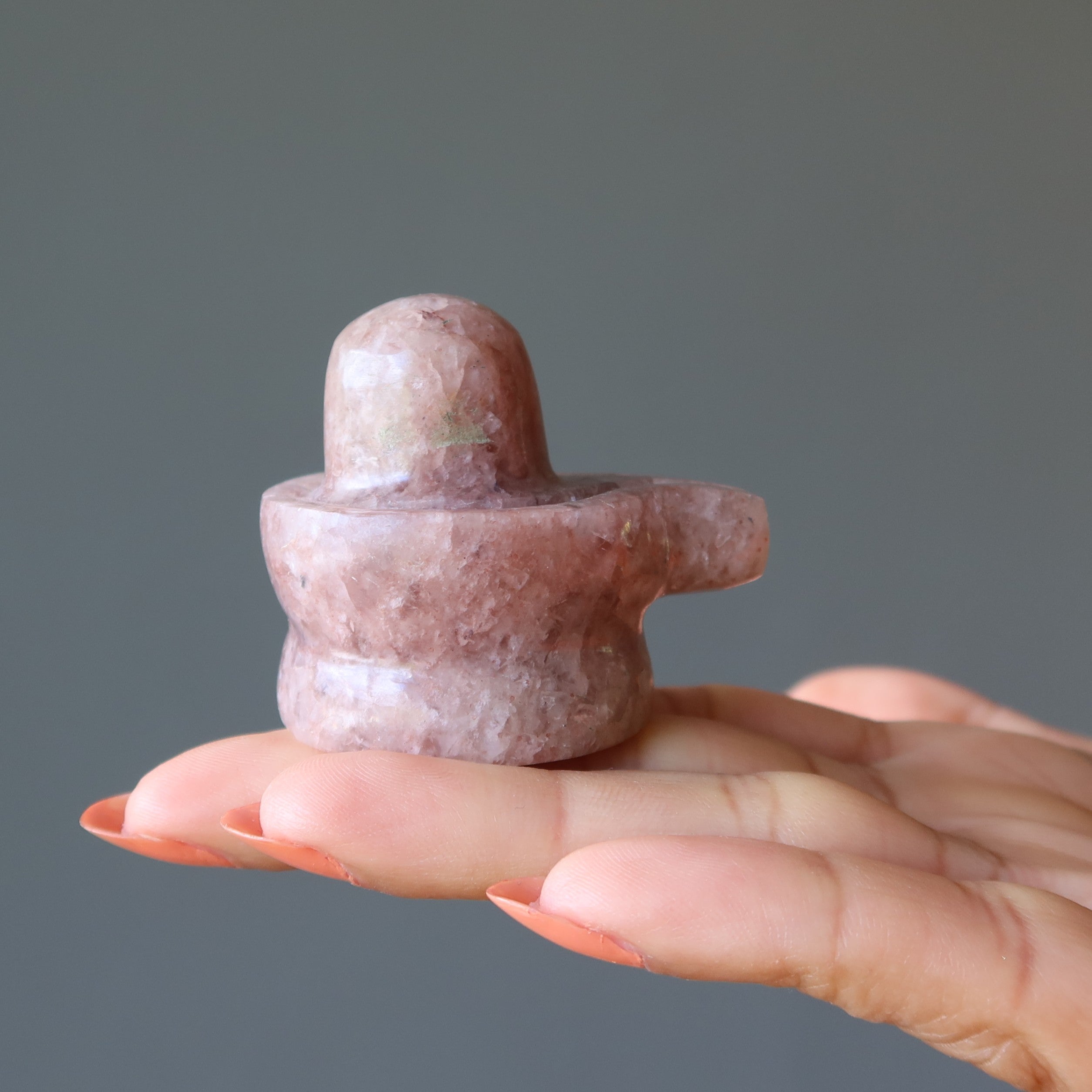 Purpurfarbener Aventurin-Shivling – Herr Shiva Kristall