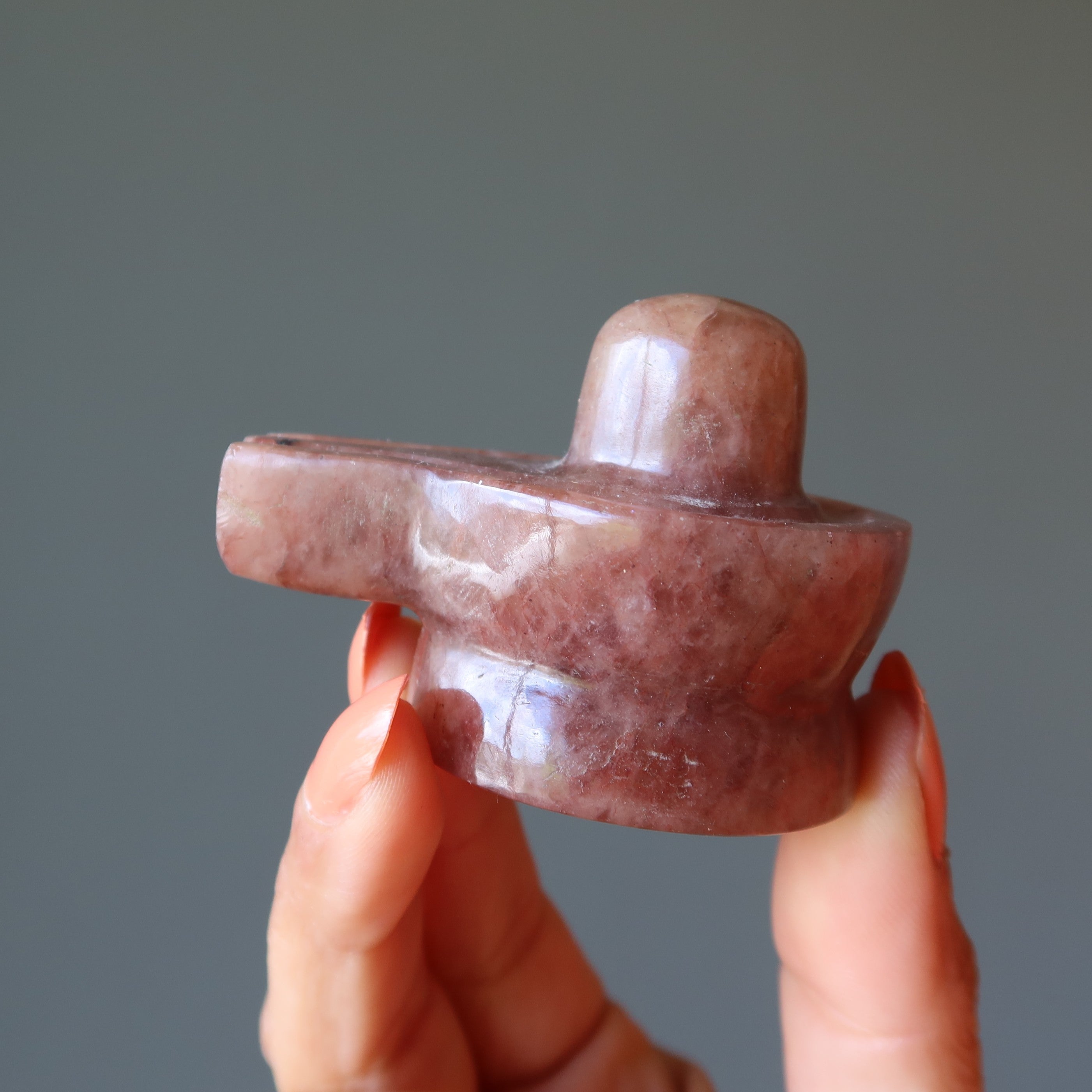 Purpurfarbener Aventurin-Shivling – Herr Shiva Kristall