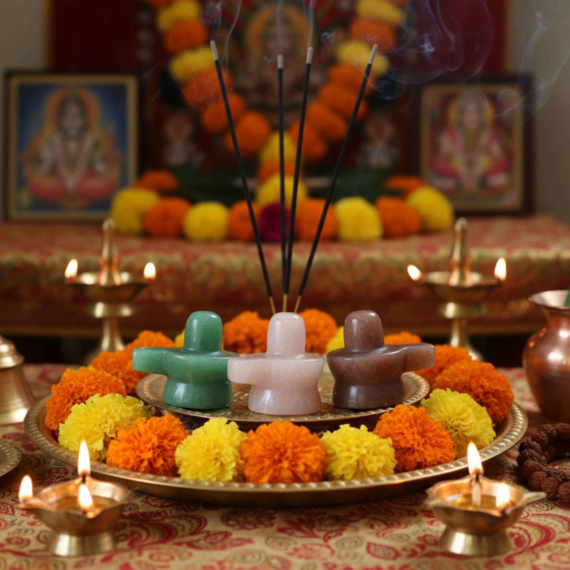 Purpurfarbener Aventurin-Shivling – Herr Shiva Kristall