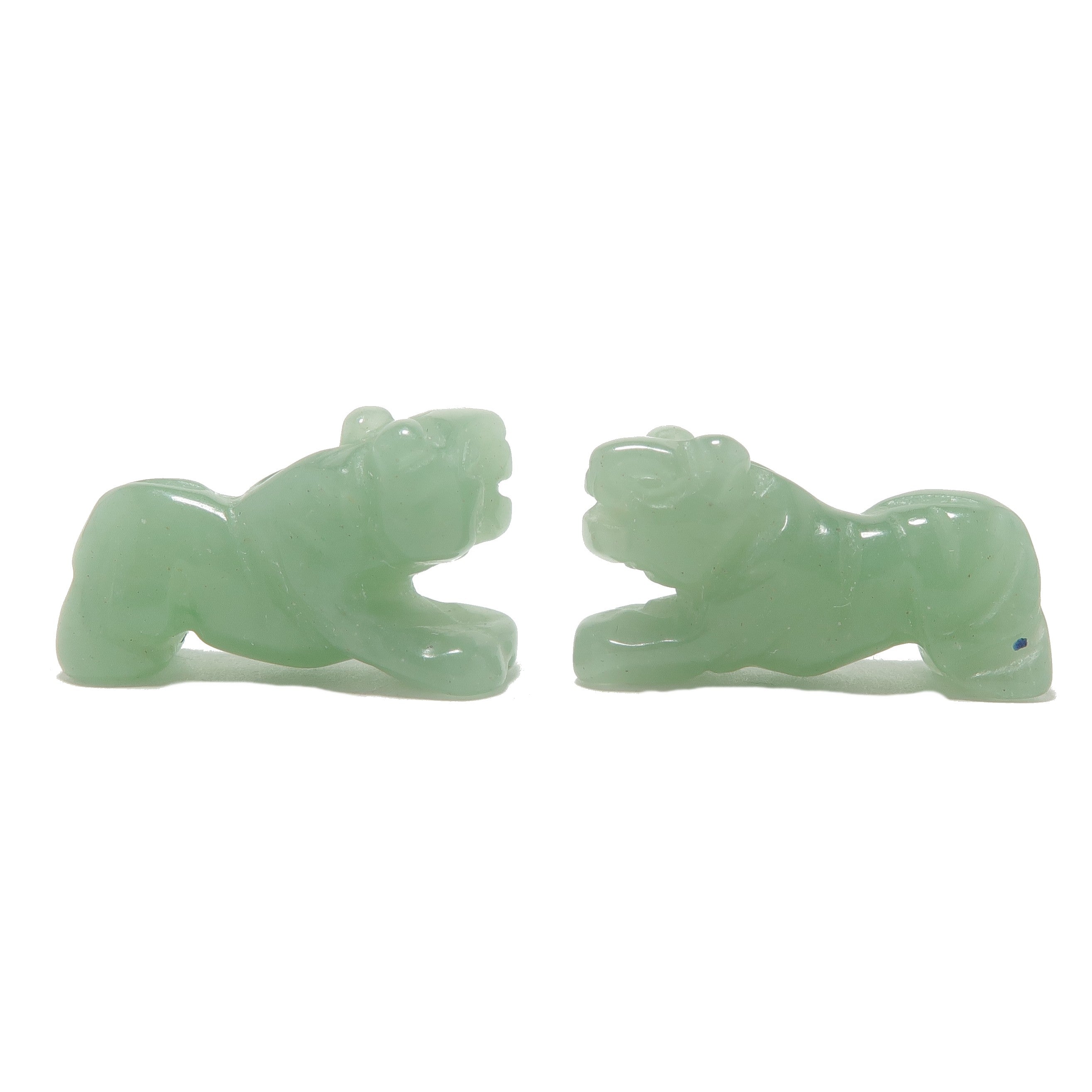 Grüner Aventurin Tiger 2,5 cm Miniaturtier Fülle