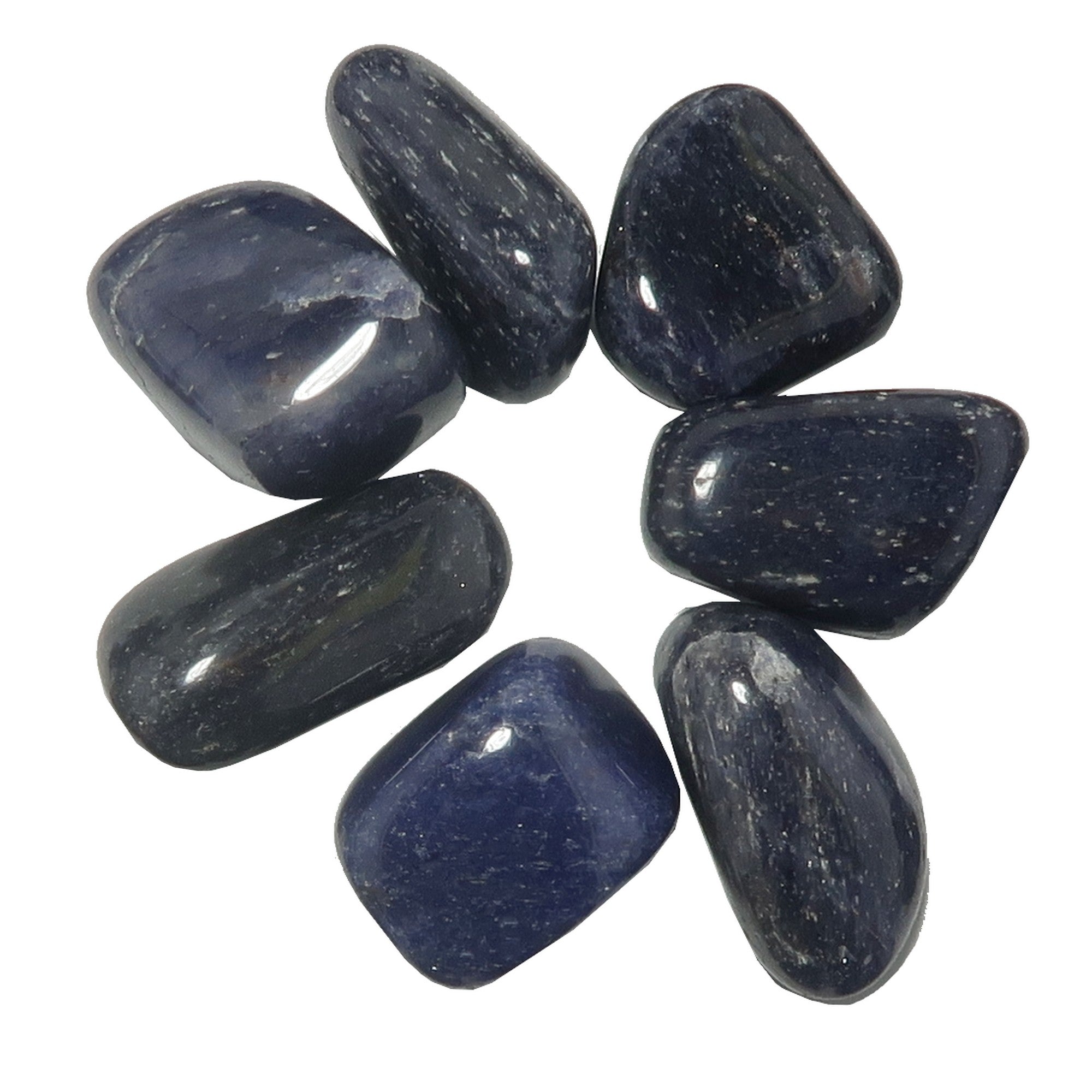 Pierre roulée d'aventurine bleue : Chant d'abondance