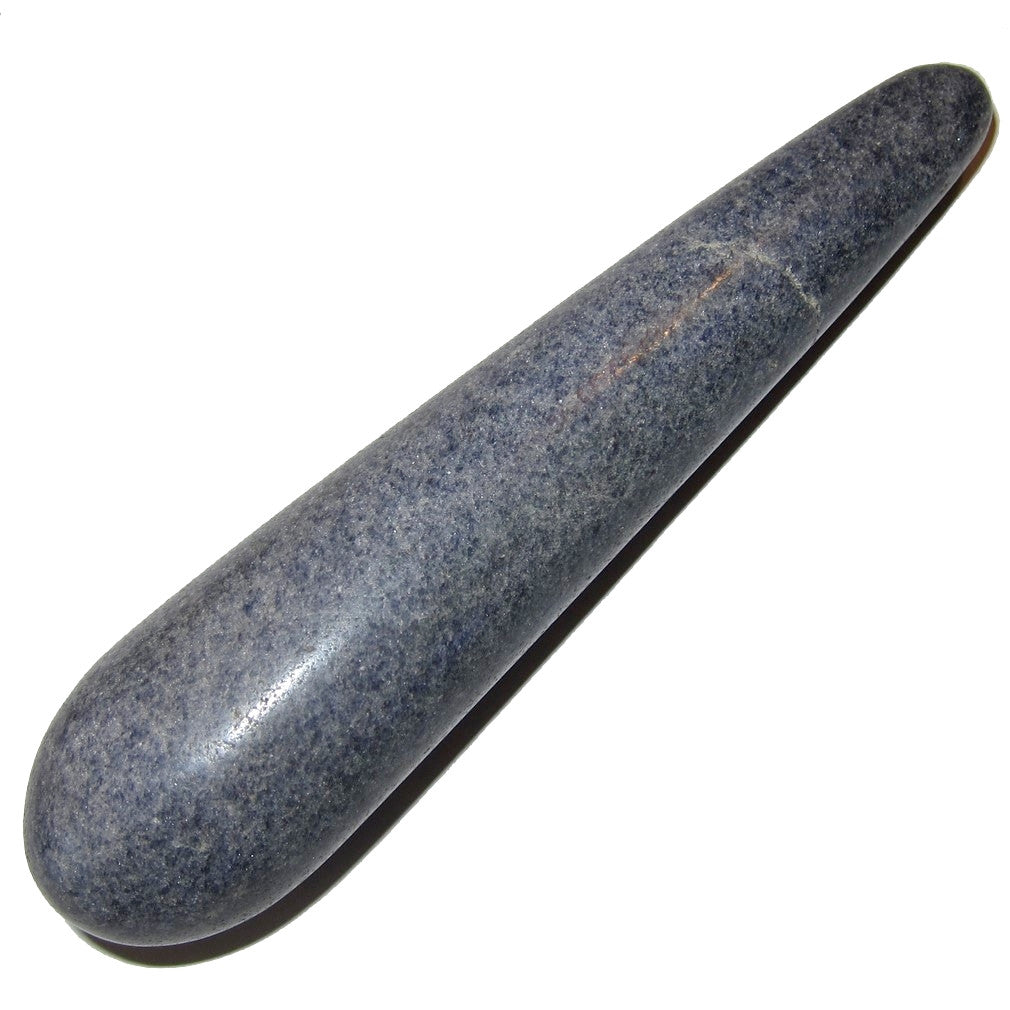 Aventurine Massage Wand Blue Denim Crystal Pressure Point Therapy