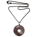 Purple Aventurine Necklace Large Donut Amulet Abundance