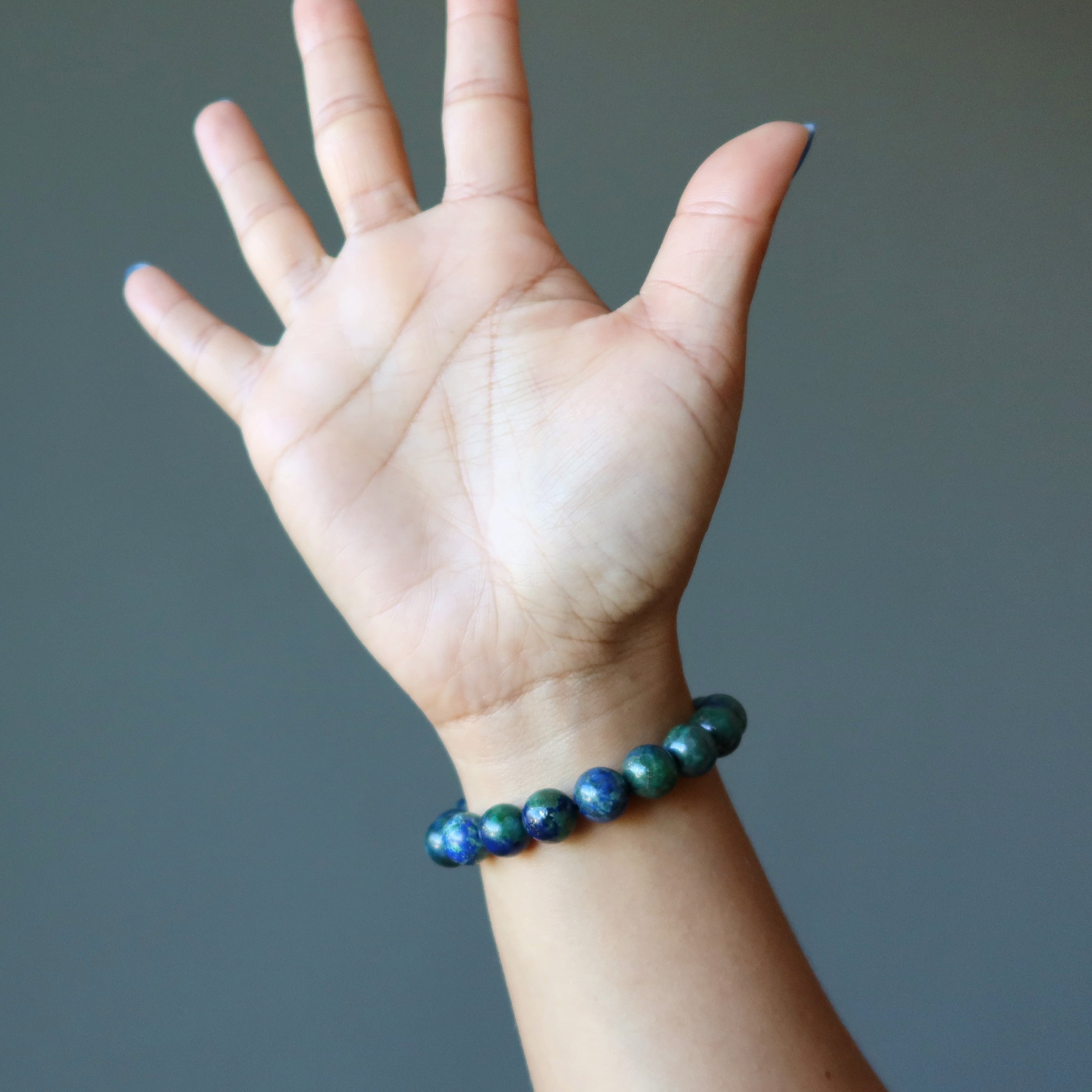 Bracelet Azurite Malachite Pierre d'Essence Terrestre