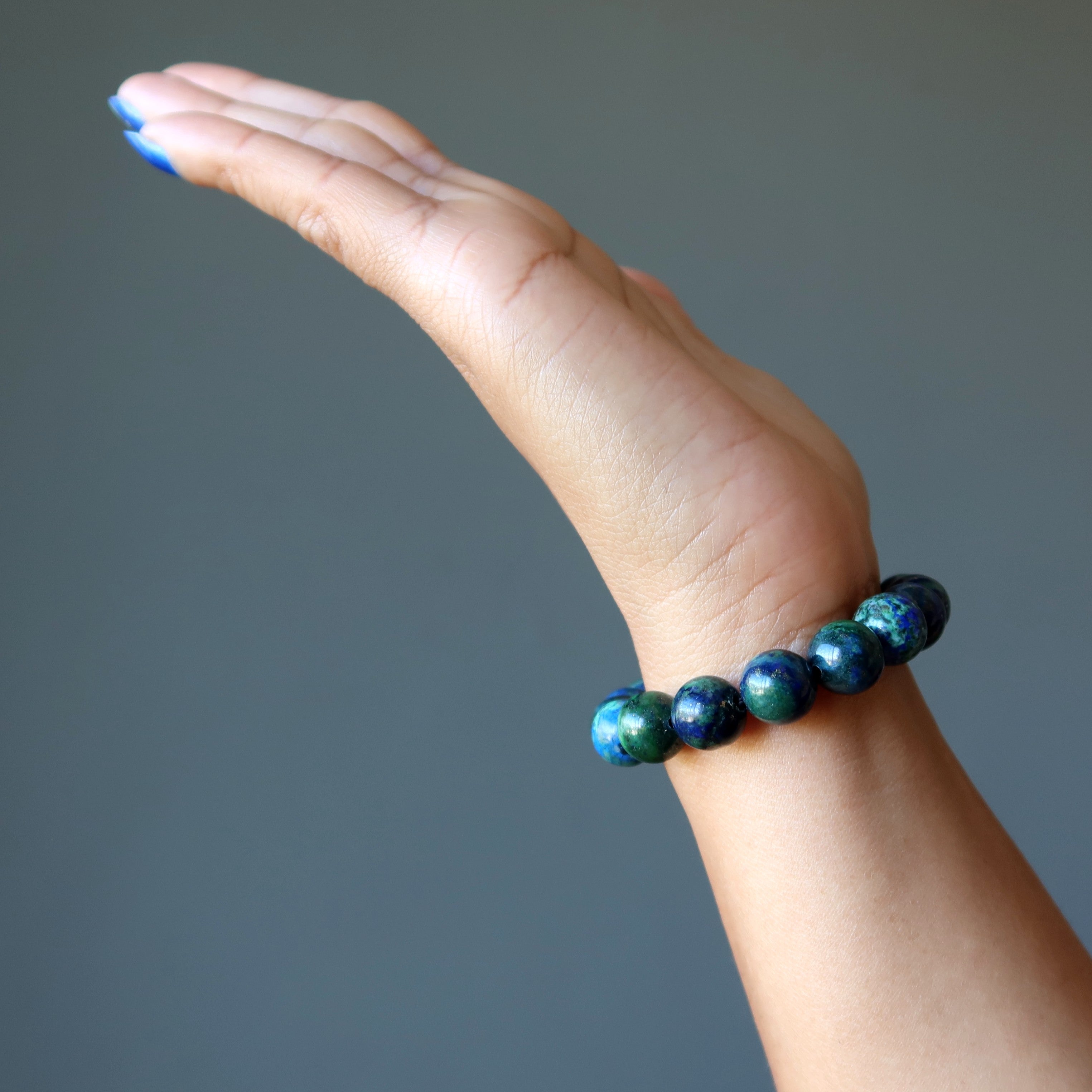 Bracelet Azurite Malachite Pierre d'Essence Terrestre