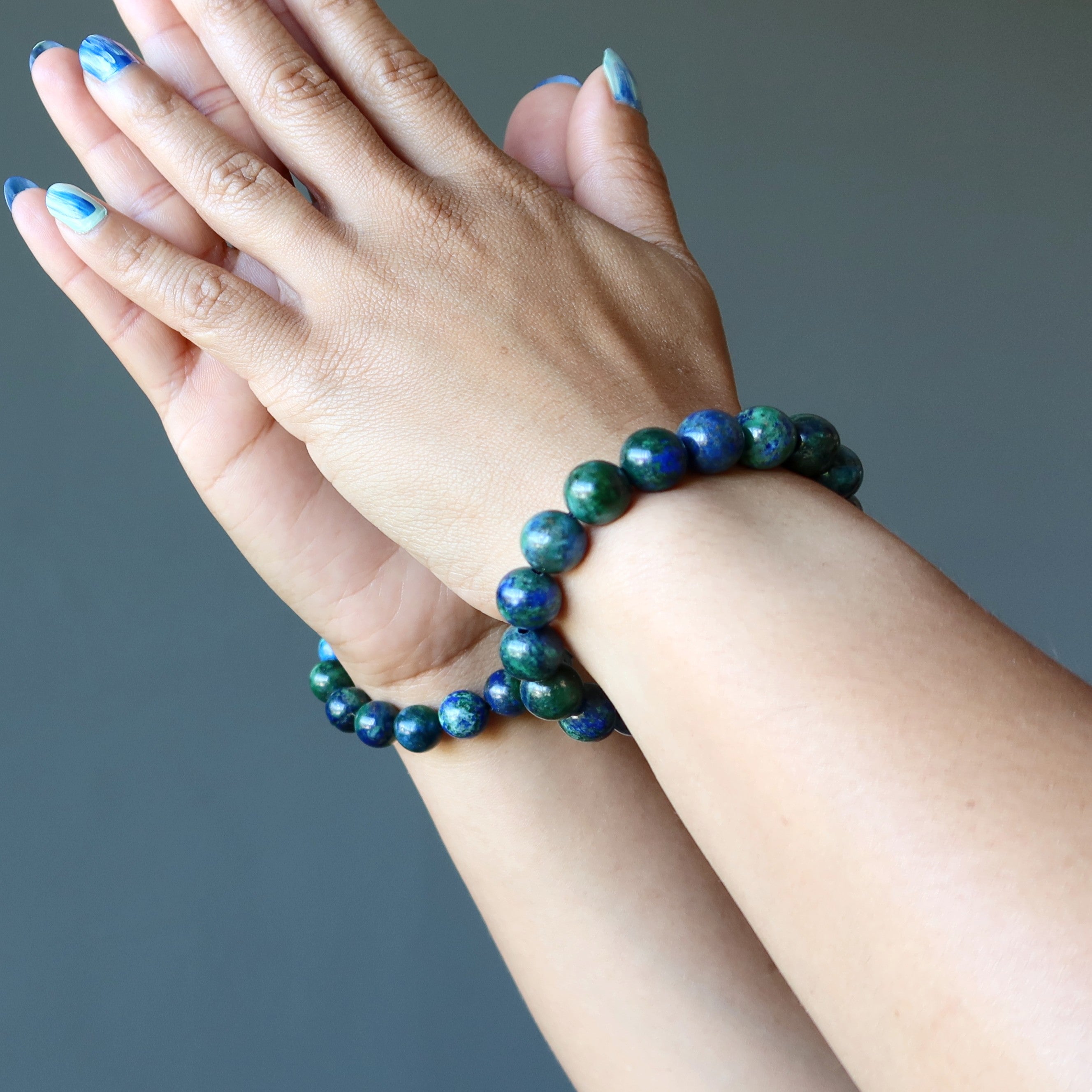 Bracelet Azurite Malachite Pierre d'Essence Terrestre