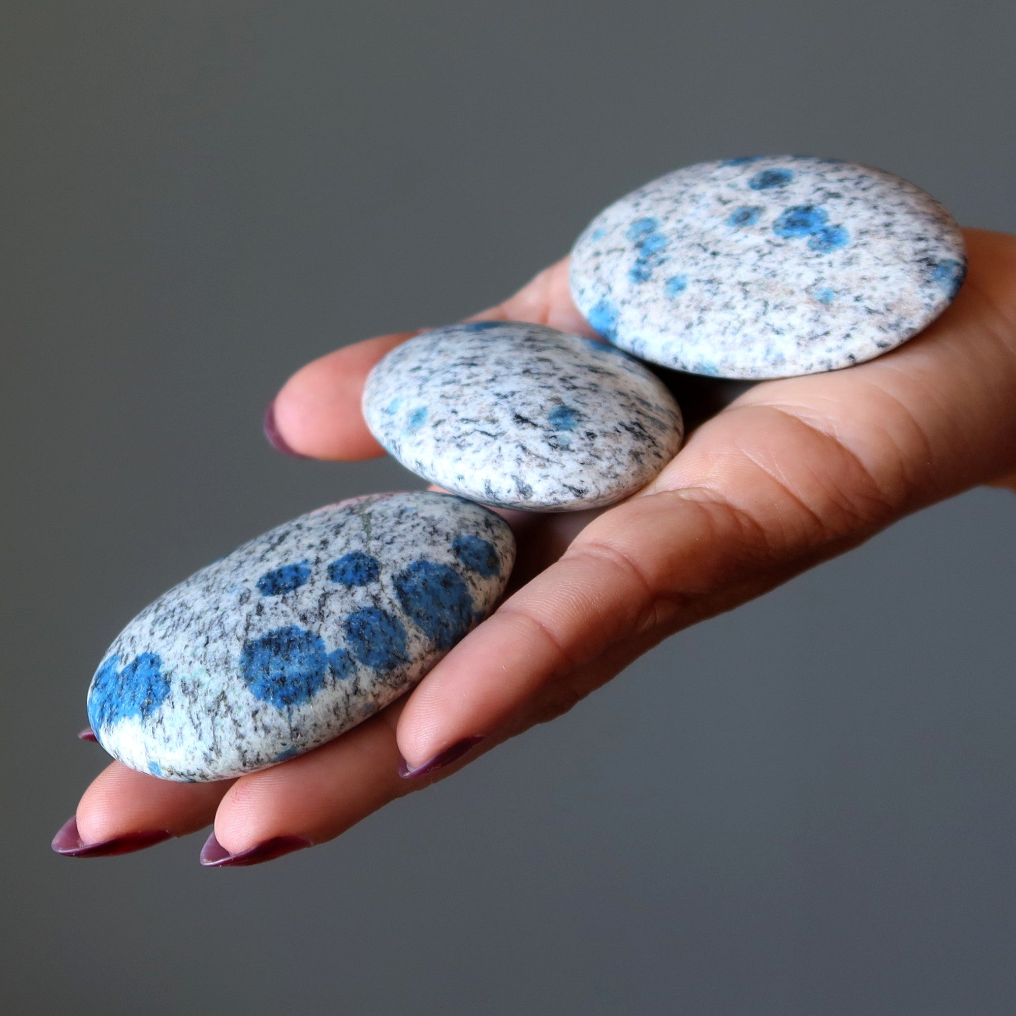 Azurite Palm Stone Bundle Smart Meditation Set of 3