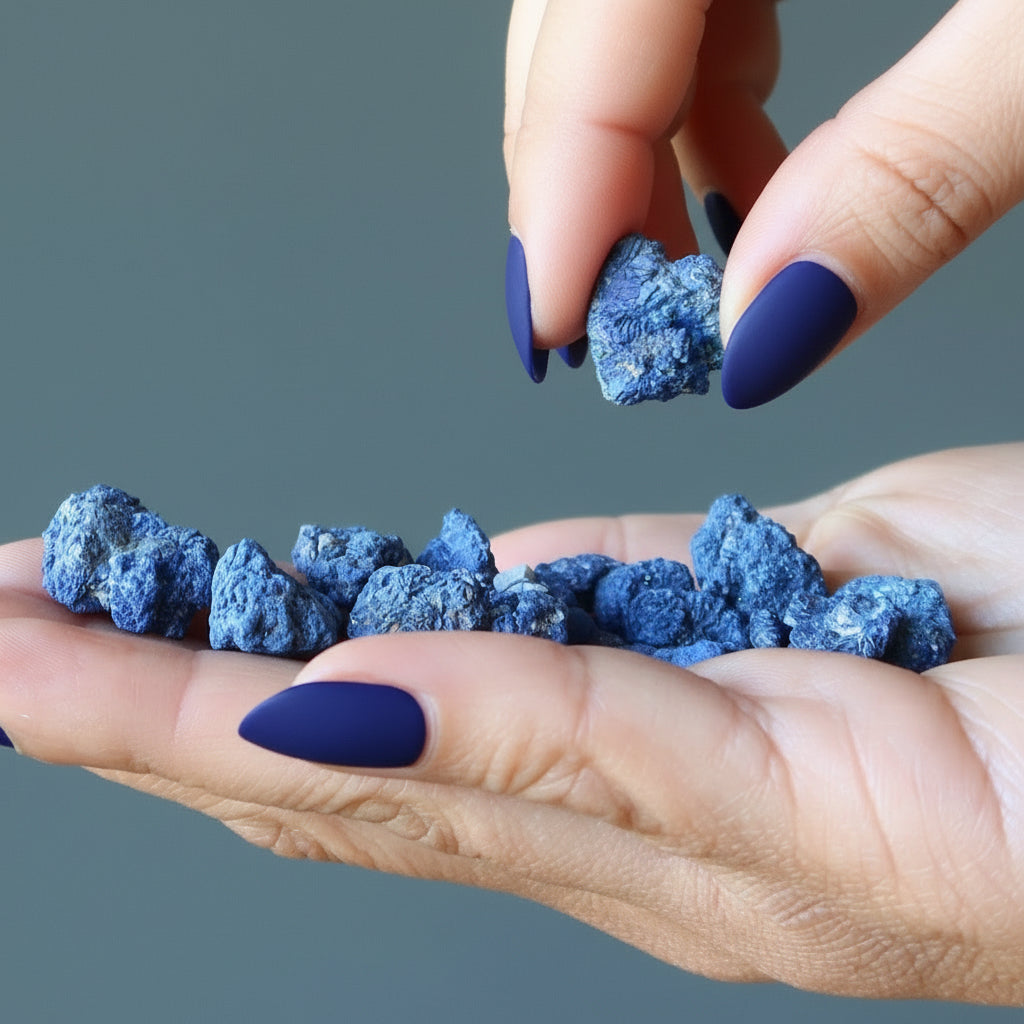 Azurite Raw Crystal Blue Seeds of Spirituality