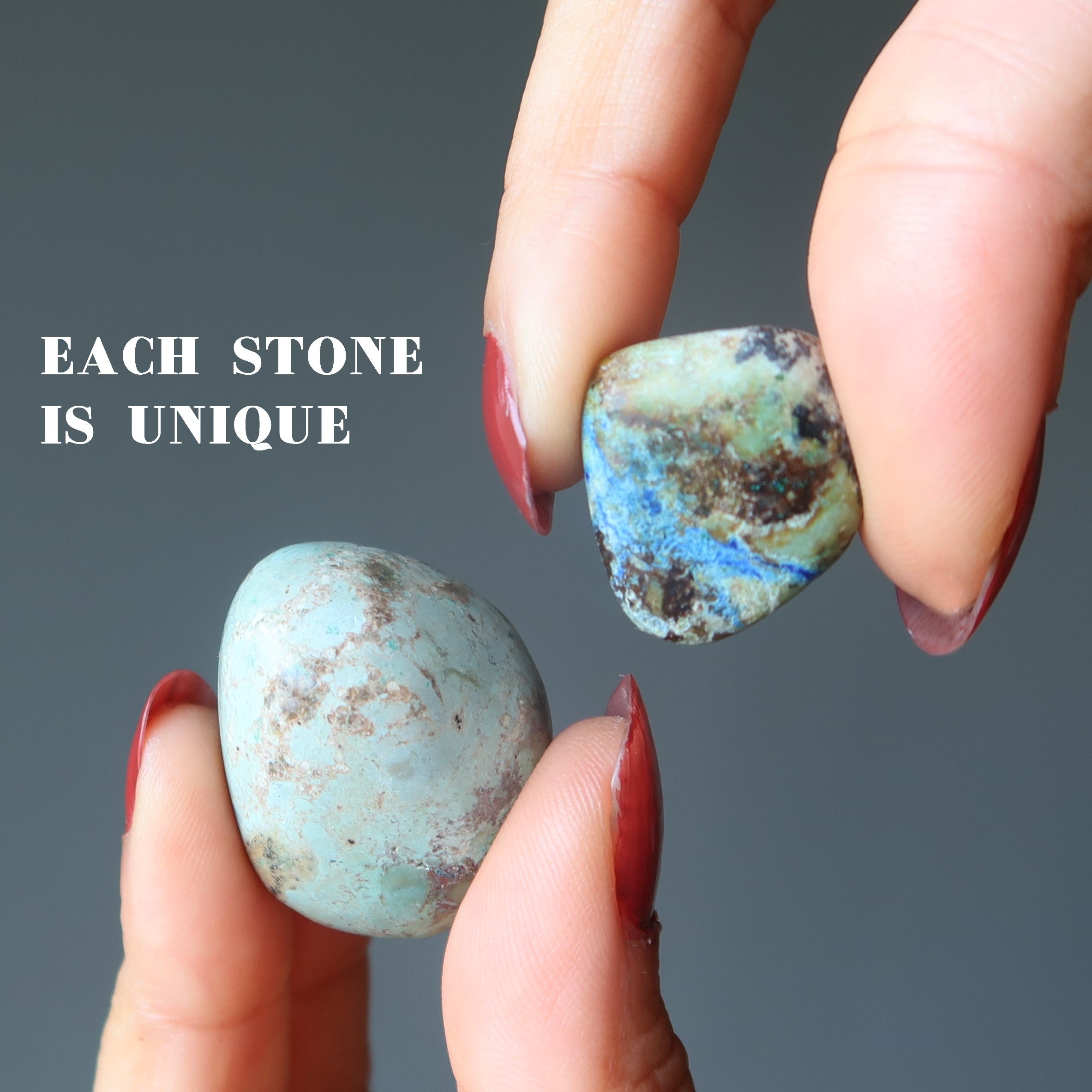 Azurite Trommelstein Blau Grün Malachit Freude
