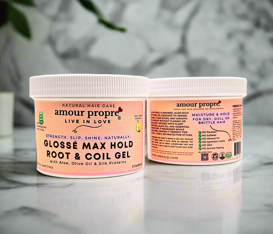 Glossé Max Hold Root & Coil Gel
mit Aloe, Olivenöl & Seidenproteinen