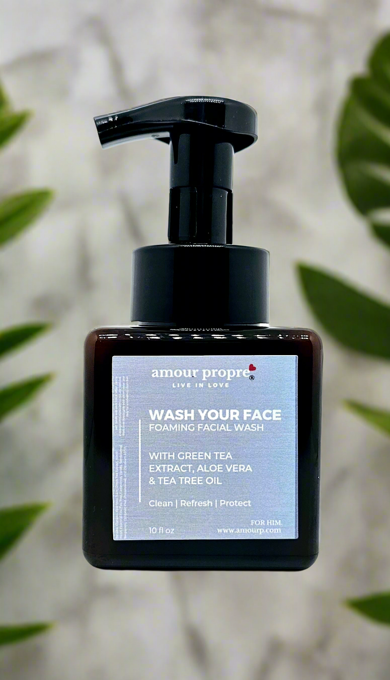 Wash Your Face – Sanfte, schäumende Gesichtsreinigung mit Grüntee-Extrakt für Ihn