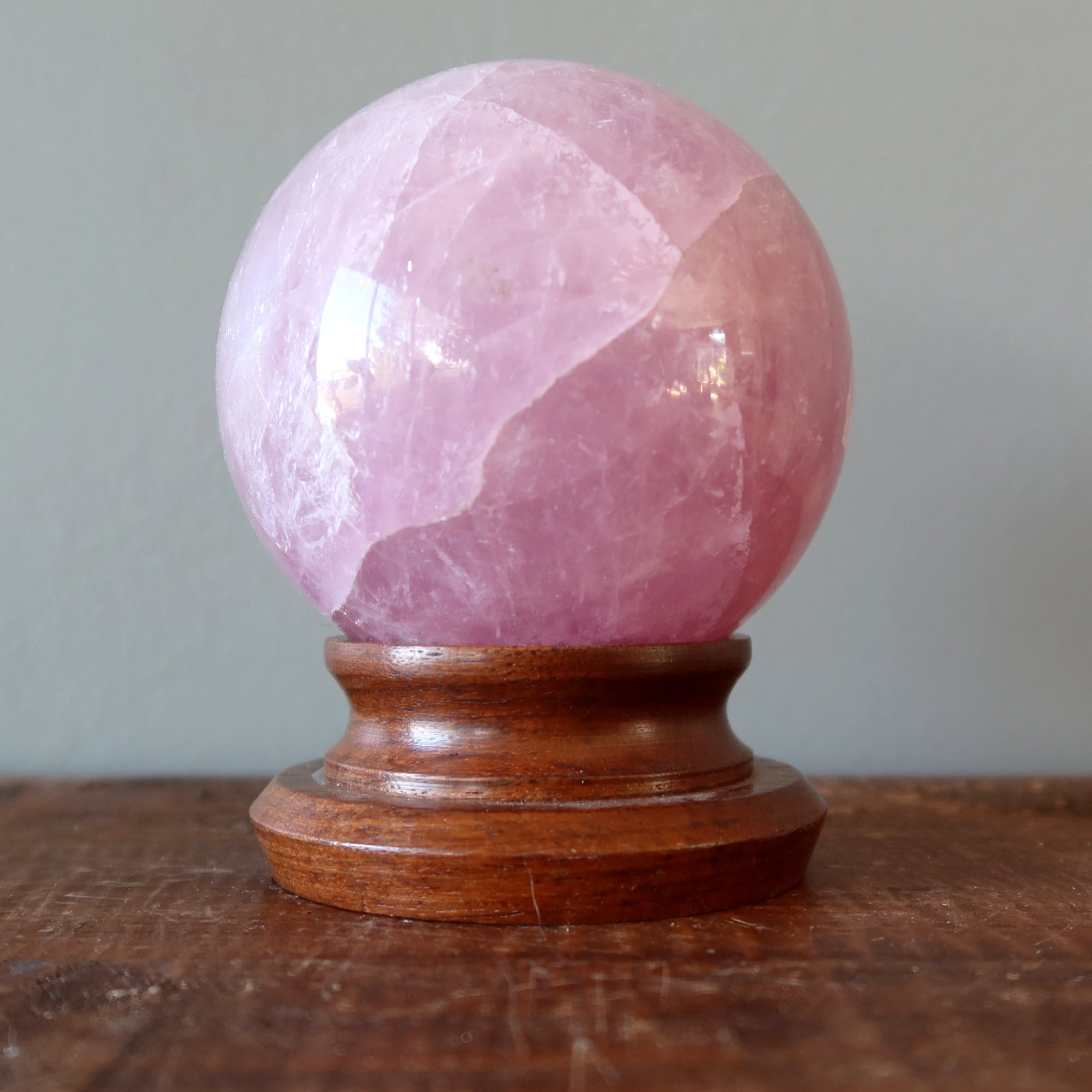 Display Stand Rosewood for Ball Egg and Stones