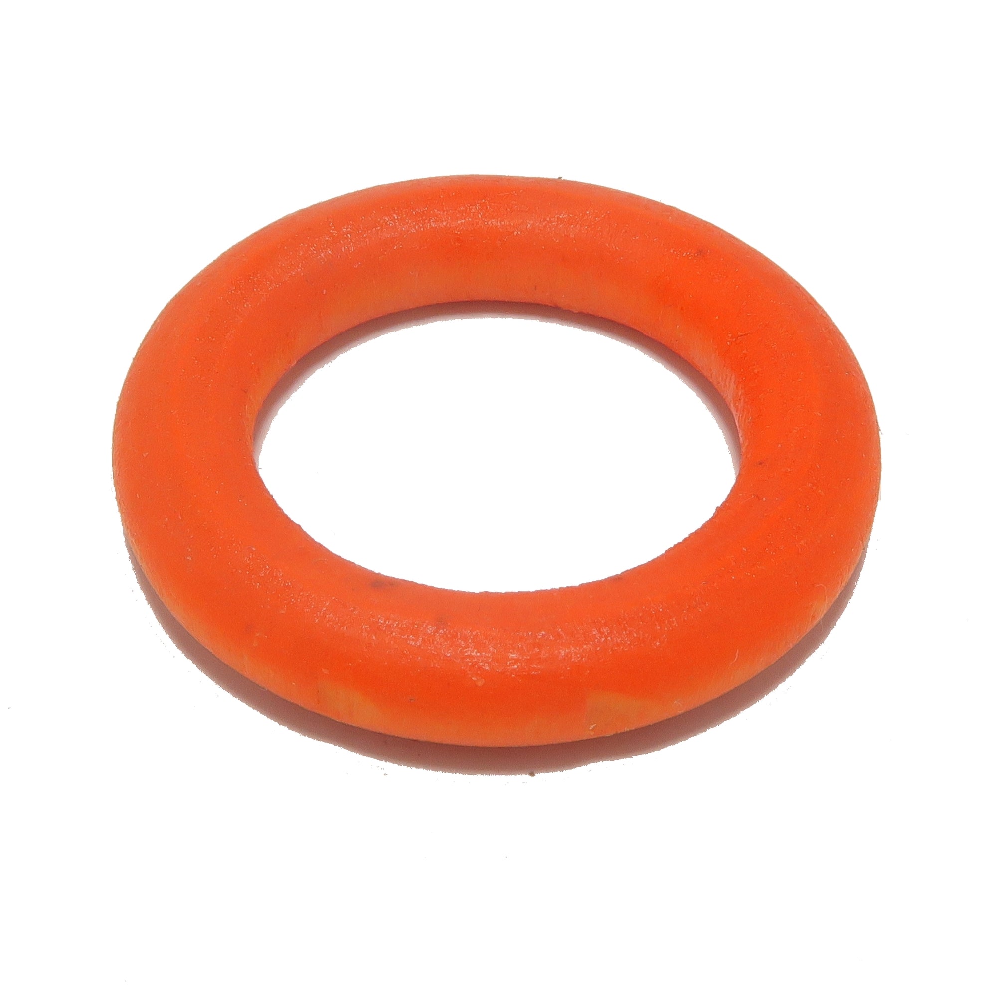 Présentoir en bois orange vif et joyeux pour boules de cristal