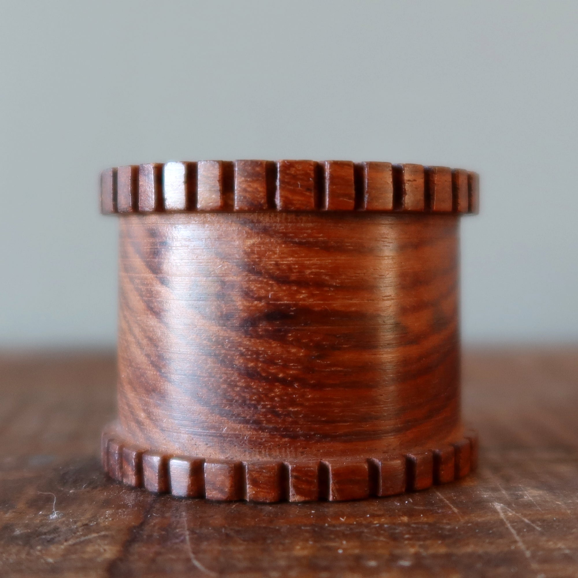 Display Stand Tall Brown Wood Holder for Crystal Balls