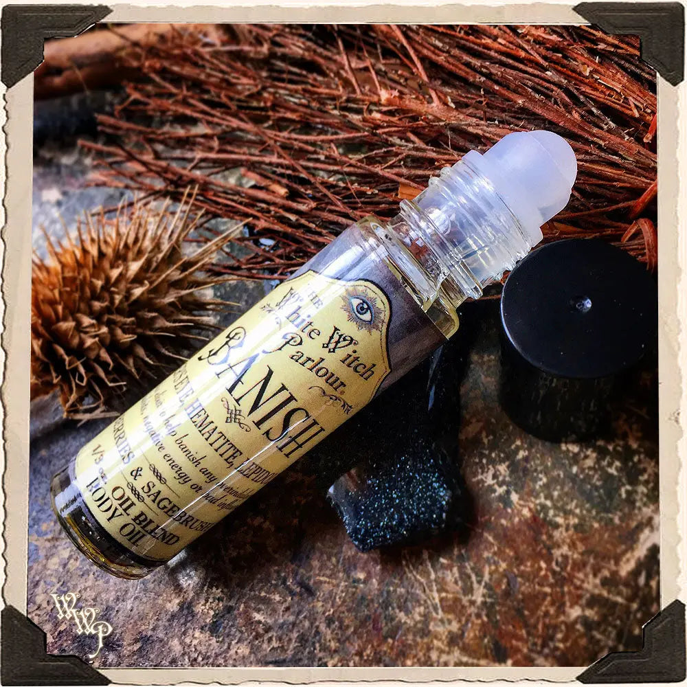 BANISH Elixier 10ml Körperöl Roll-on. Zum Entfernen von Flüchen, Verwünschungen & negativer Energie.
