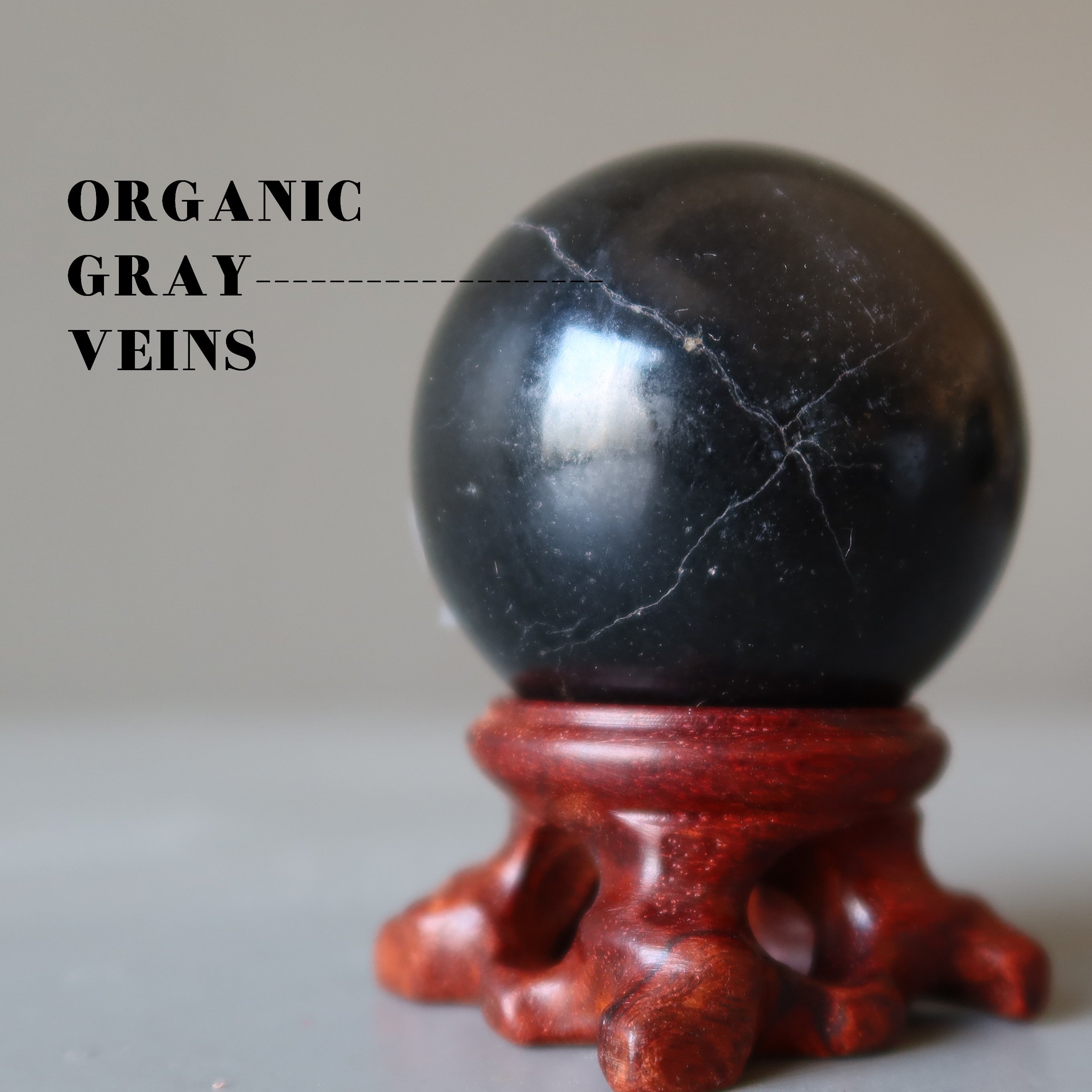 Basalt Sphere Lava Black Protection Crystal Ball