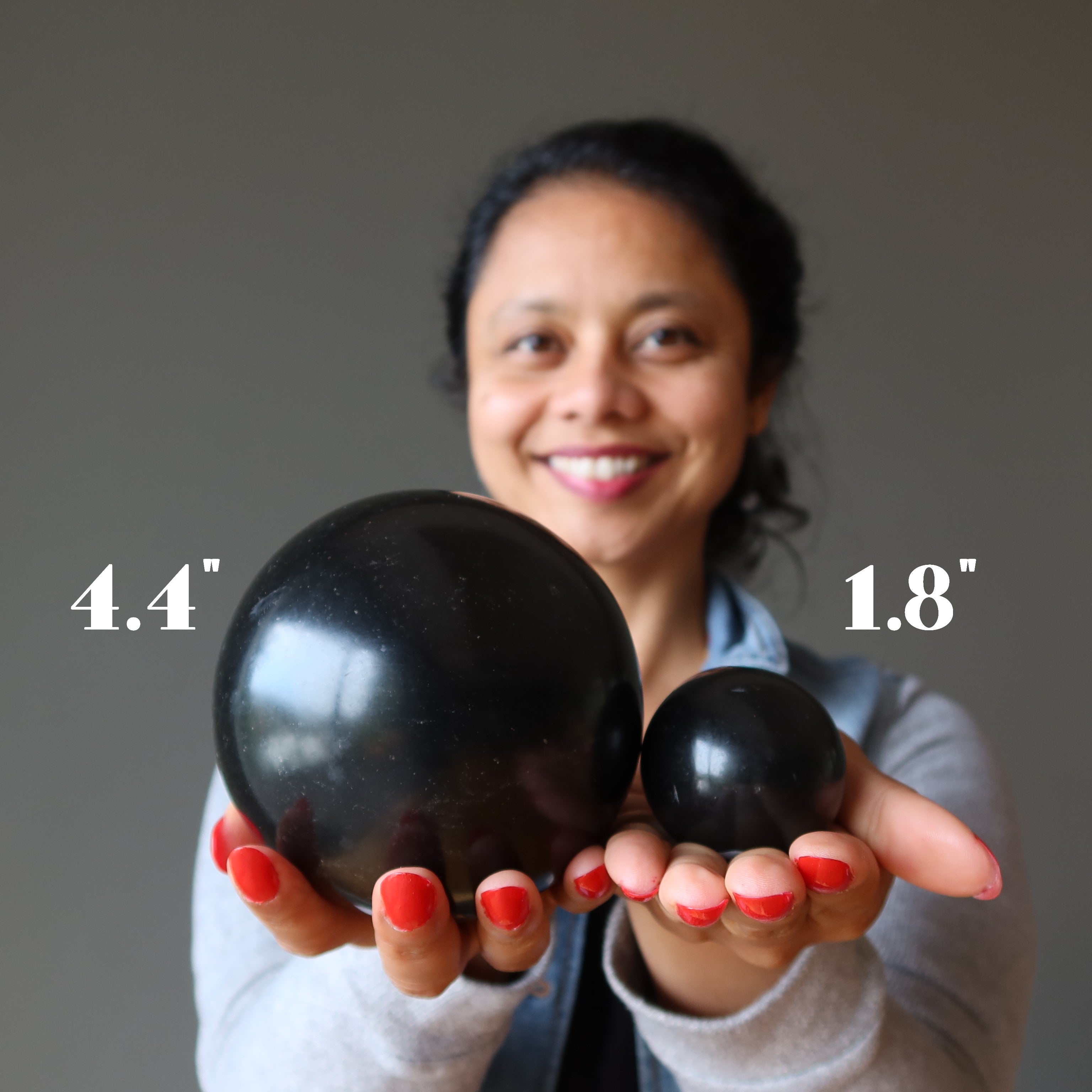 Basalt Sphere Lava Black Protection Crystal Ball