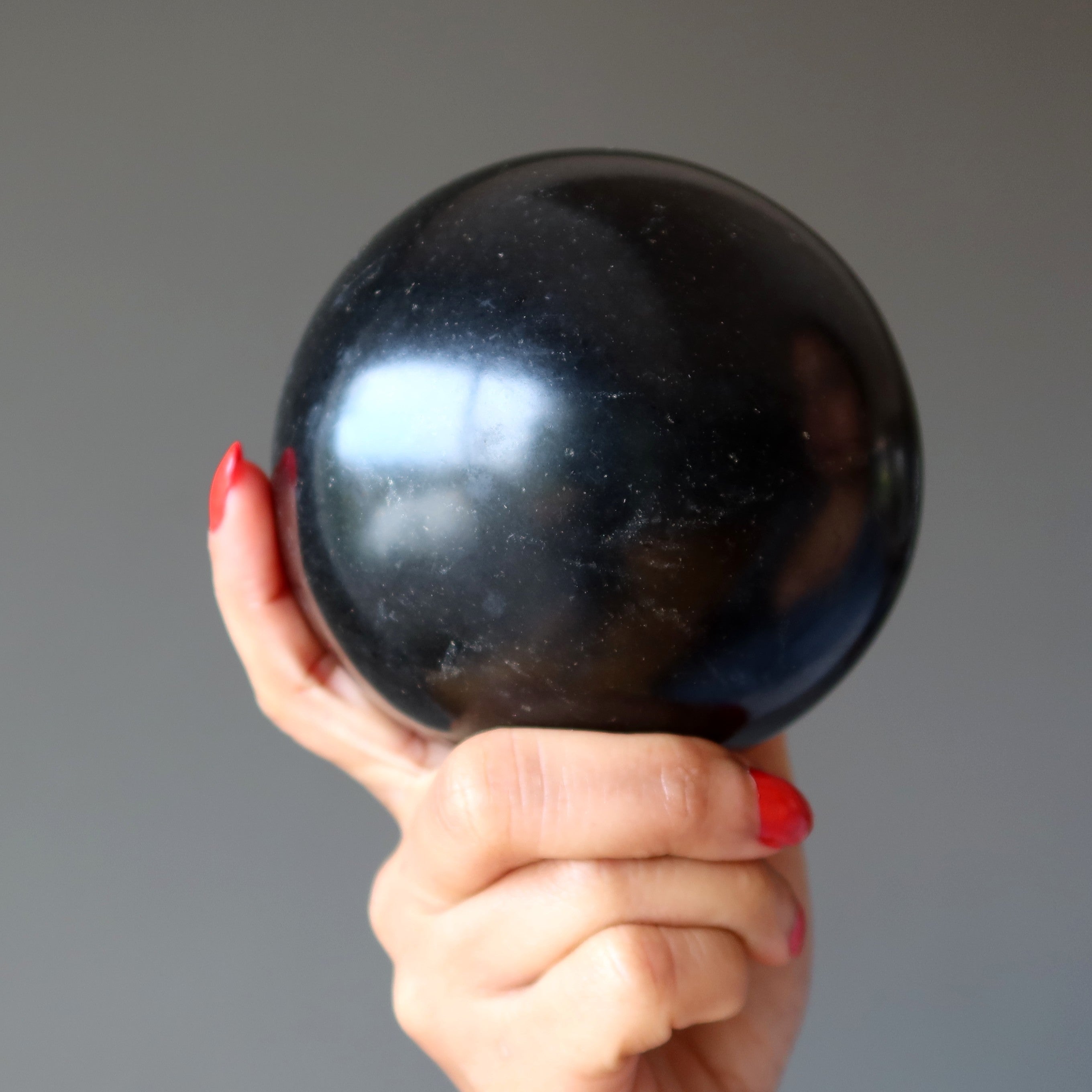 Basalt Sphere Lava Black Protection Crystal Ball