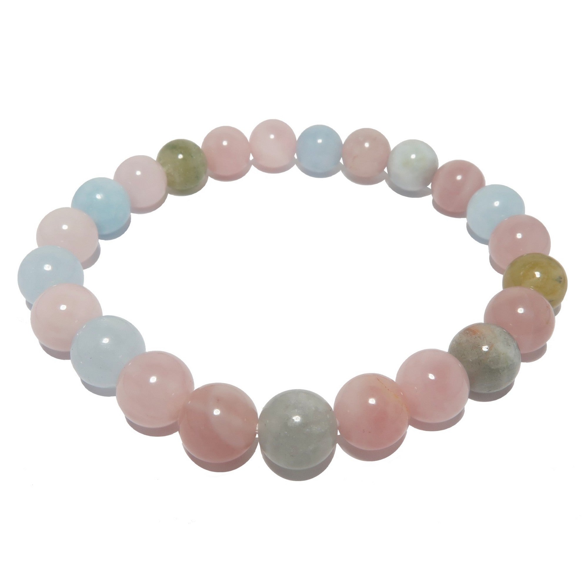 Beryll Armband Mix Pastell Aquamarin Morganit Heliodor