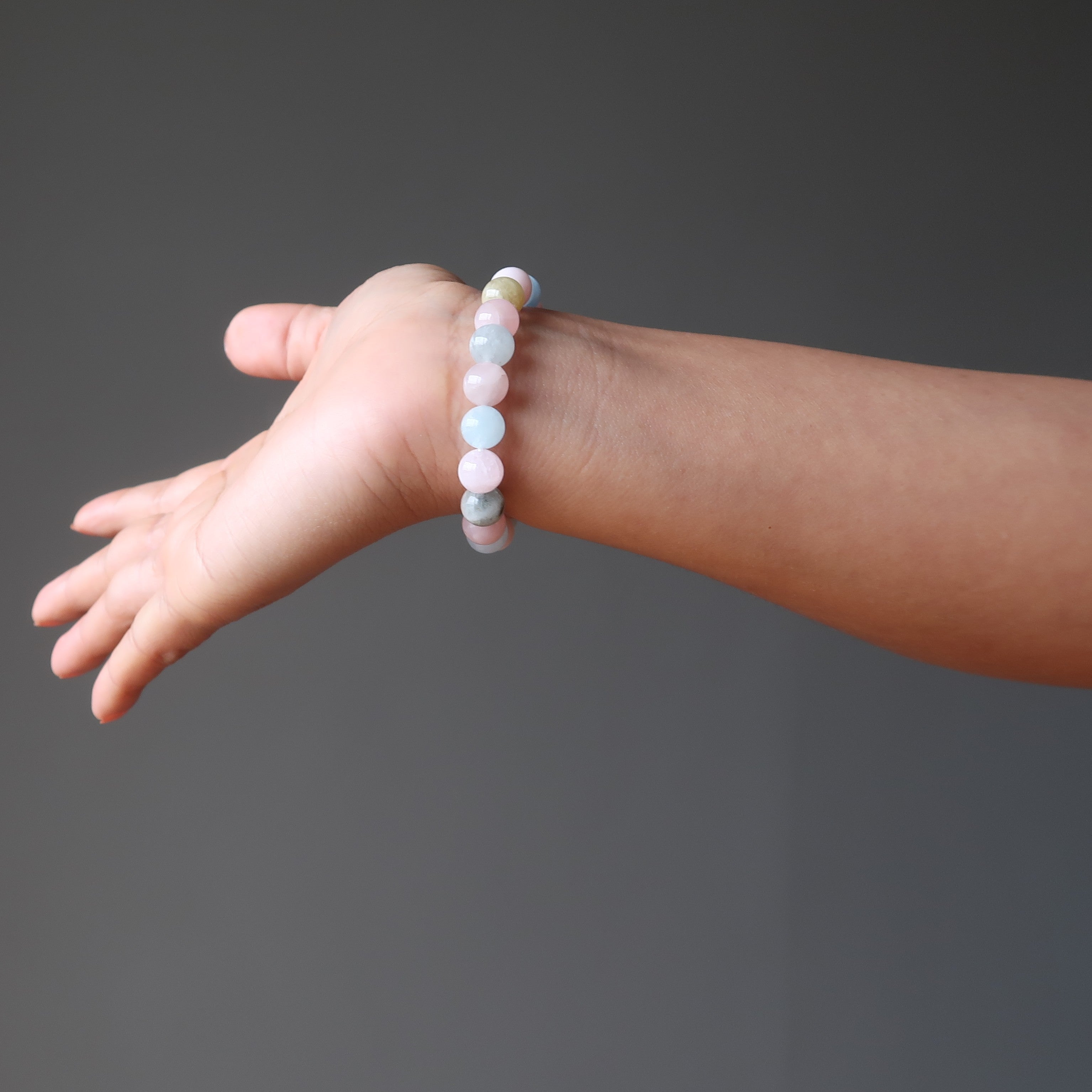 Beryll Armband Mix Pastell Aquamarin Morganit Heliodor