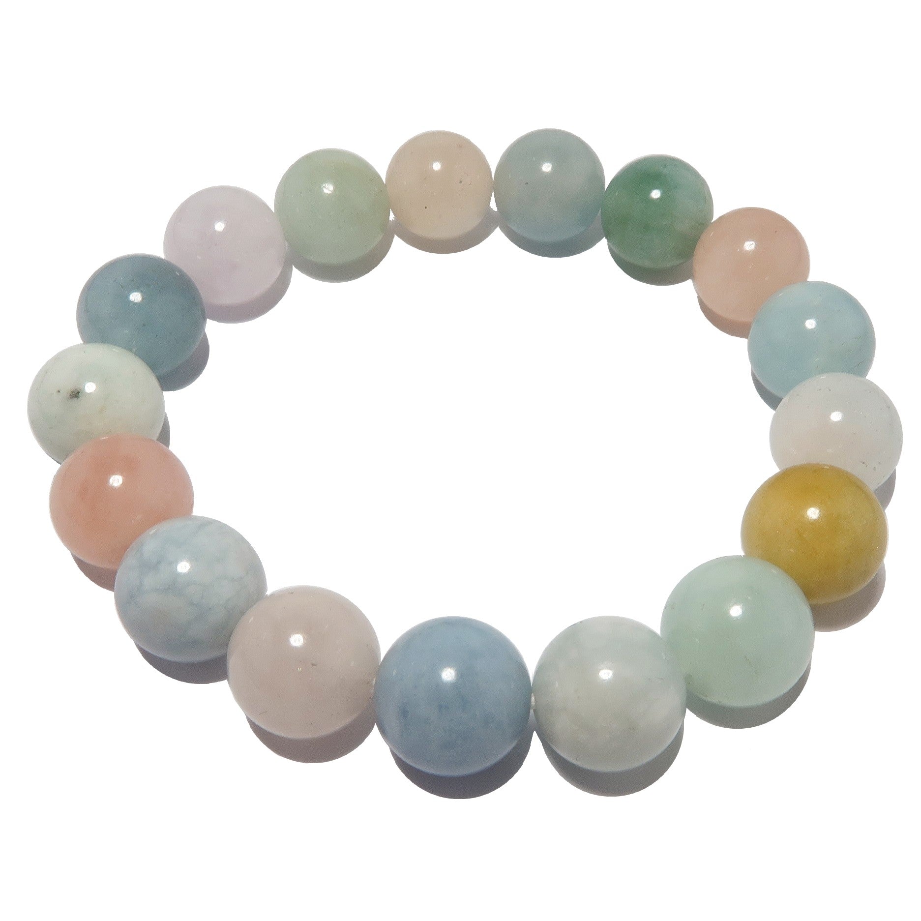 Beryll Armband Mix Pastell Aquamarin Morganit Heliodor