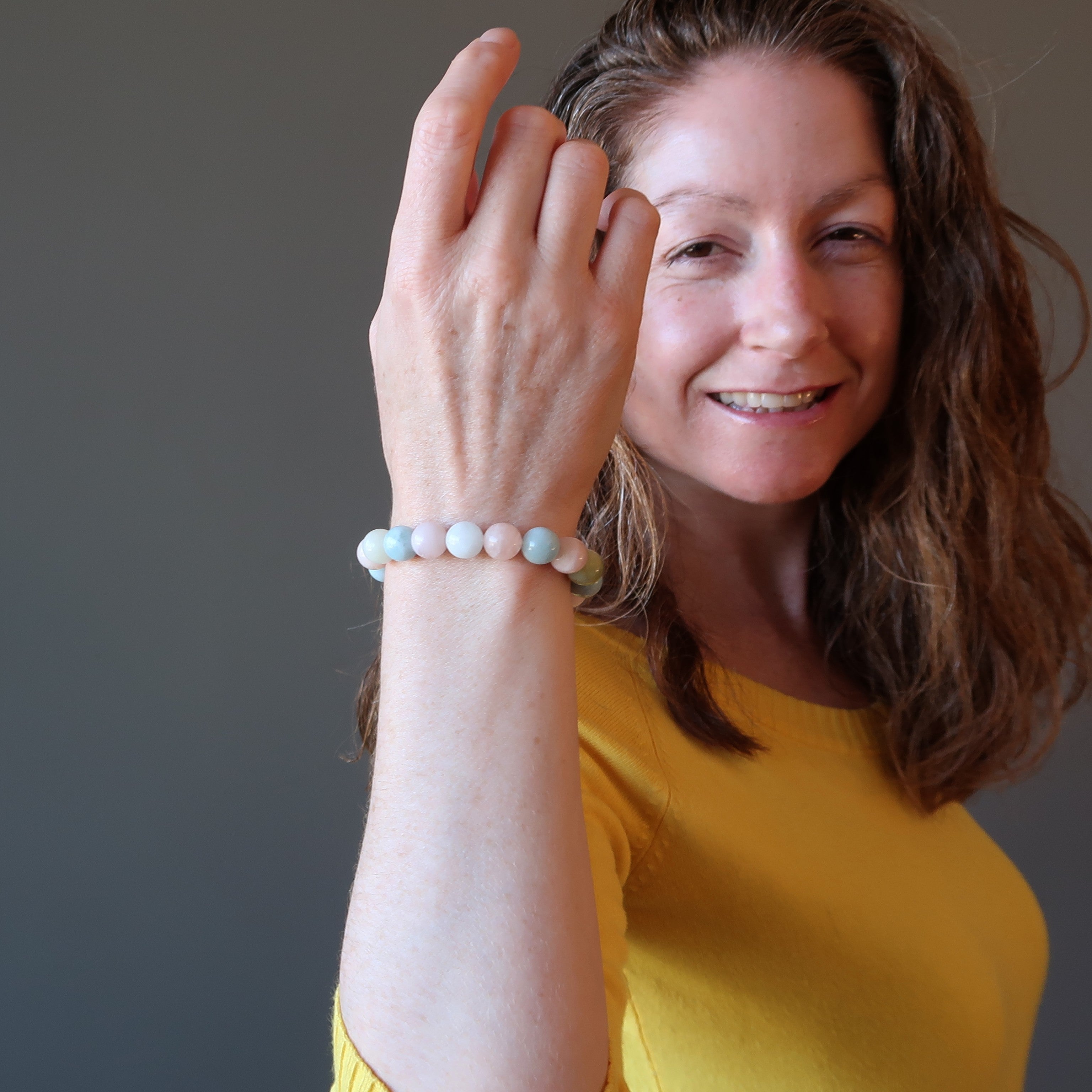 Beryll Armband Mix Pastell Aquamarin Morganit Heliodor