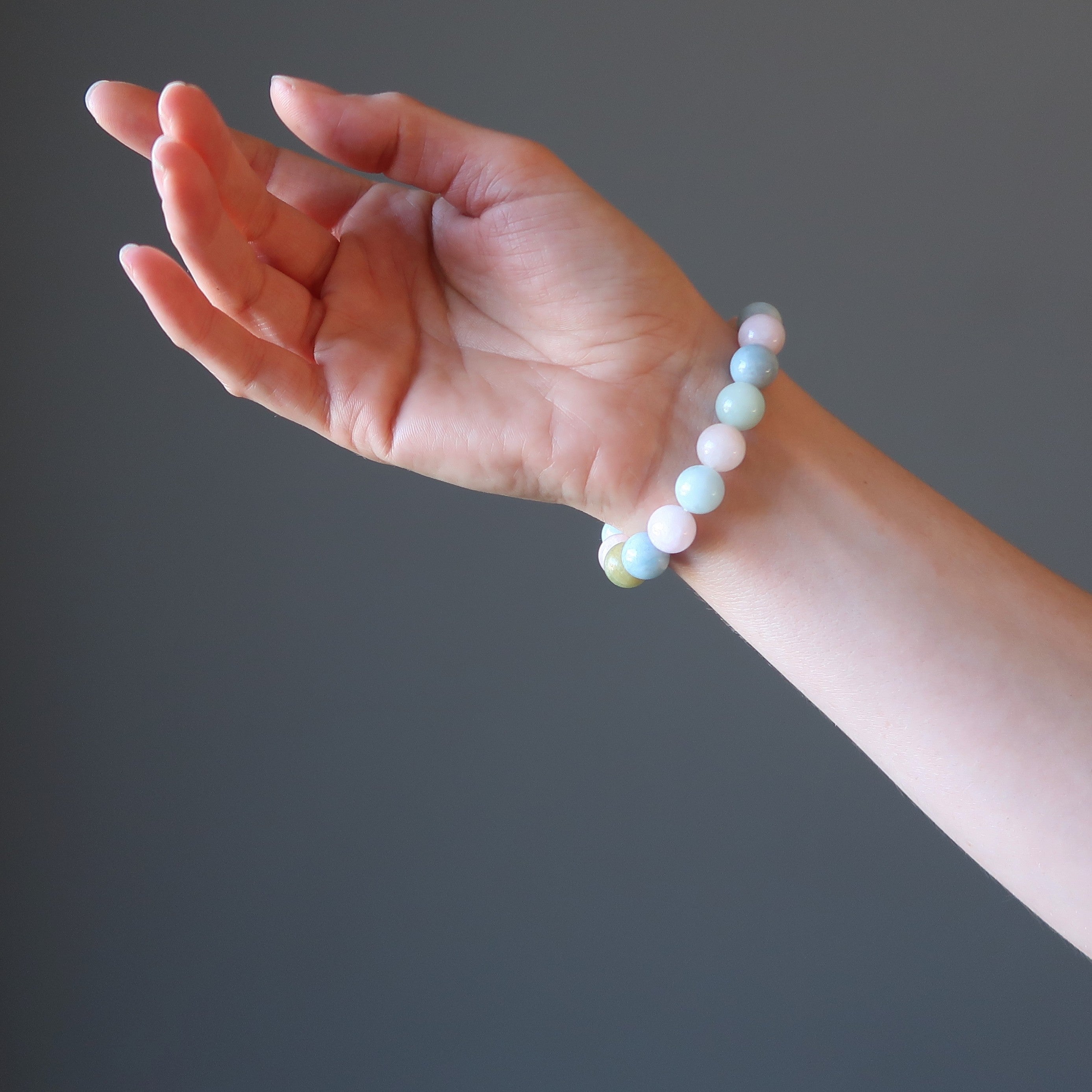 Beryll Armband Mix Pastell Aquamarin Morganit Heliodor