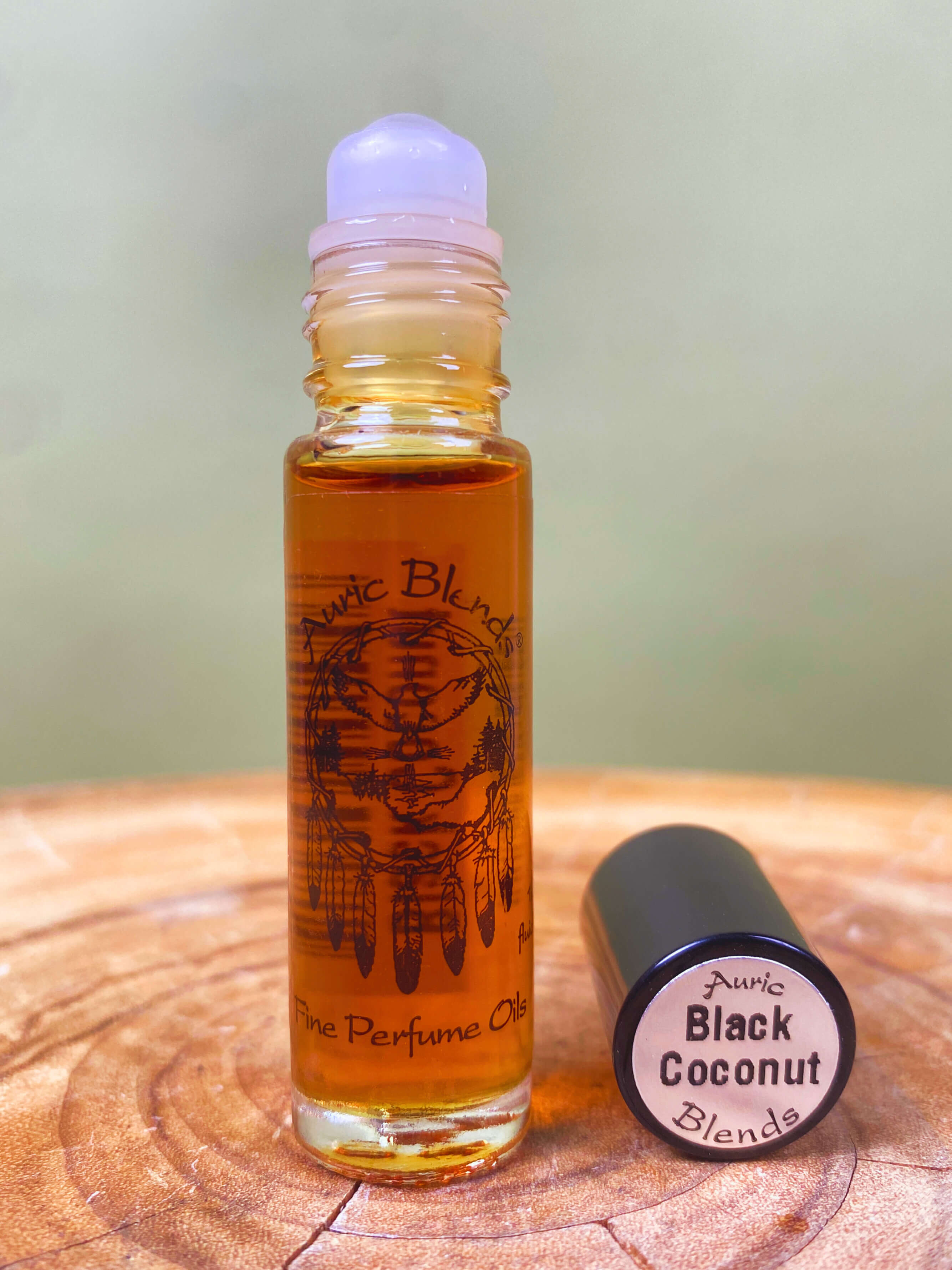 Huile de parfum à bille noix de coco noire | 0,33 fl oz