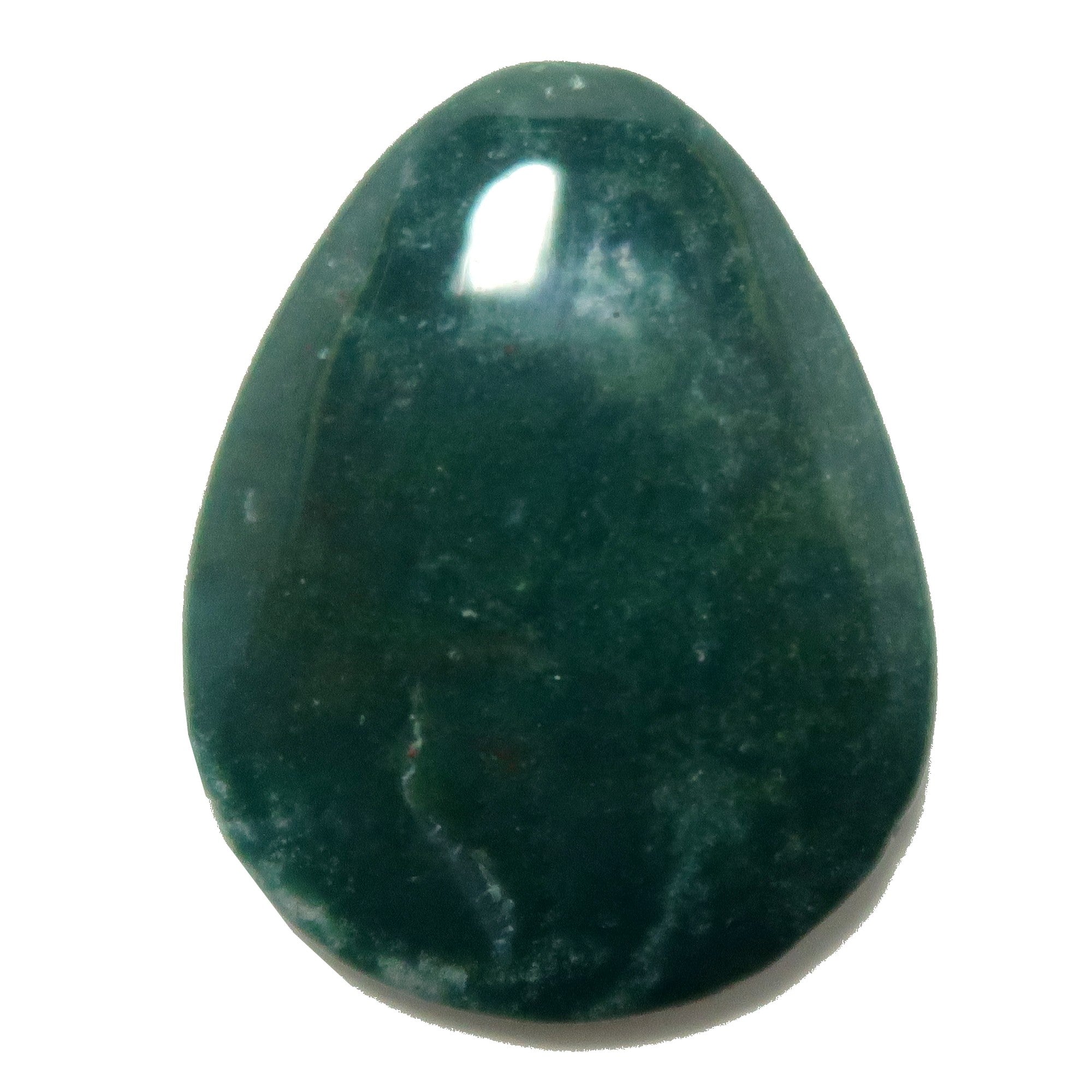 Bloodstone Grid Crystal Green Positivity Pear