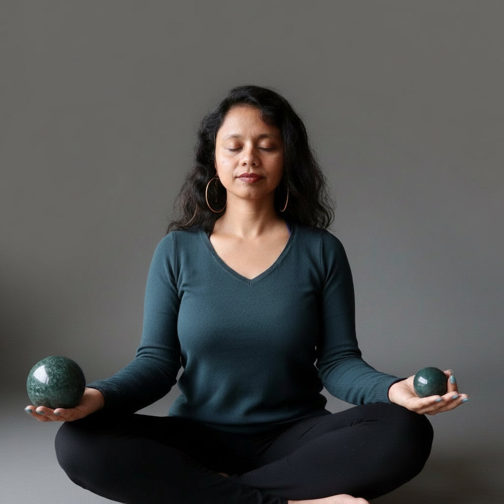 Bloodstone Sphere Festive Abundance Crystal Ball