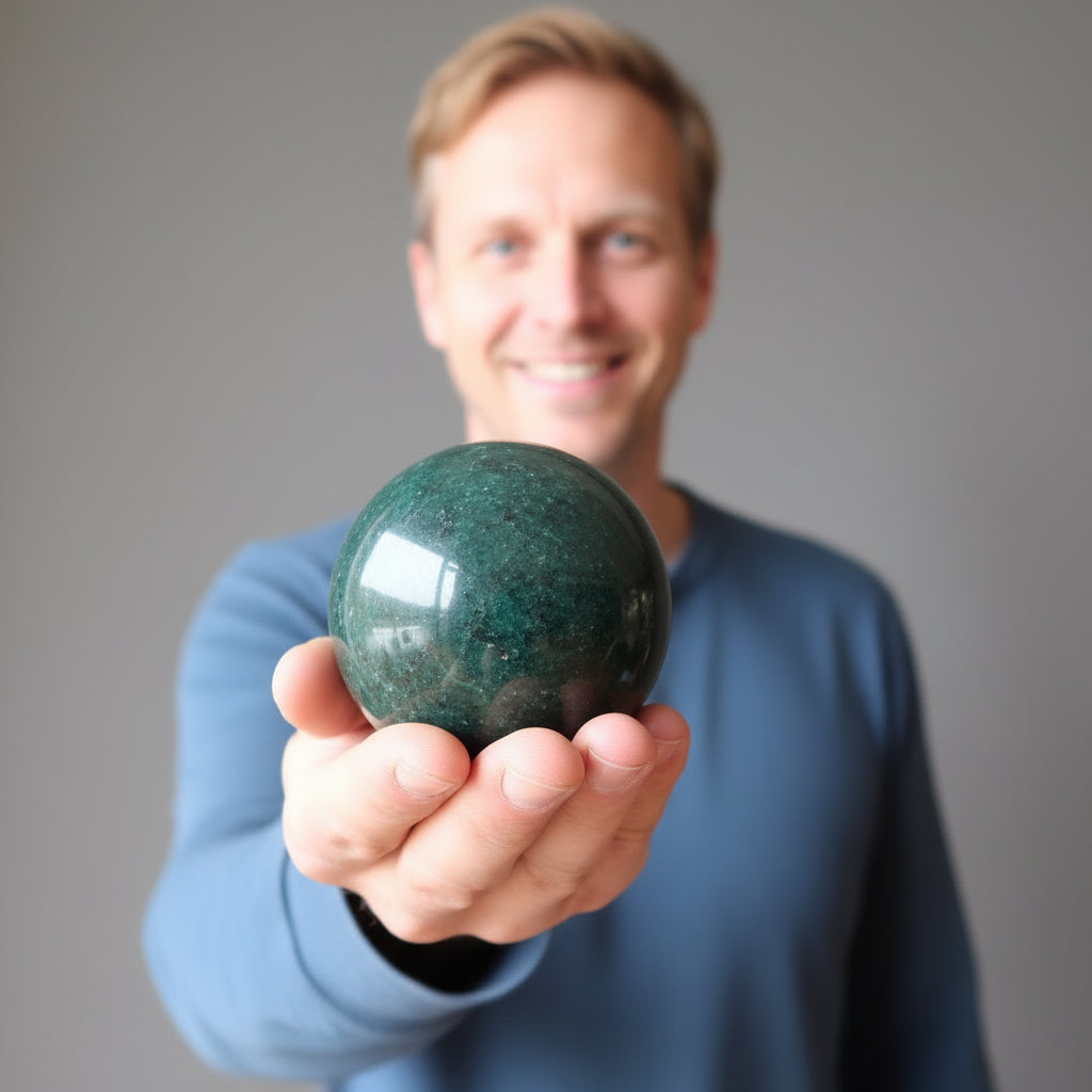 Bloodstone Sphere Festive Abundance Crystal Ball