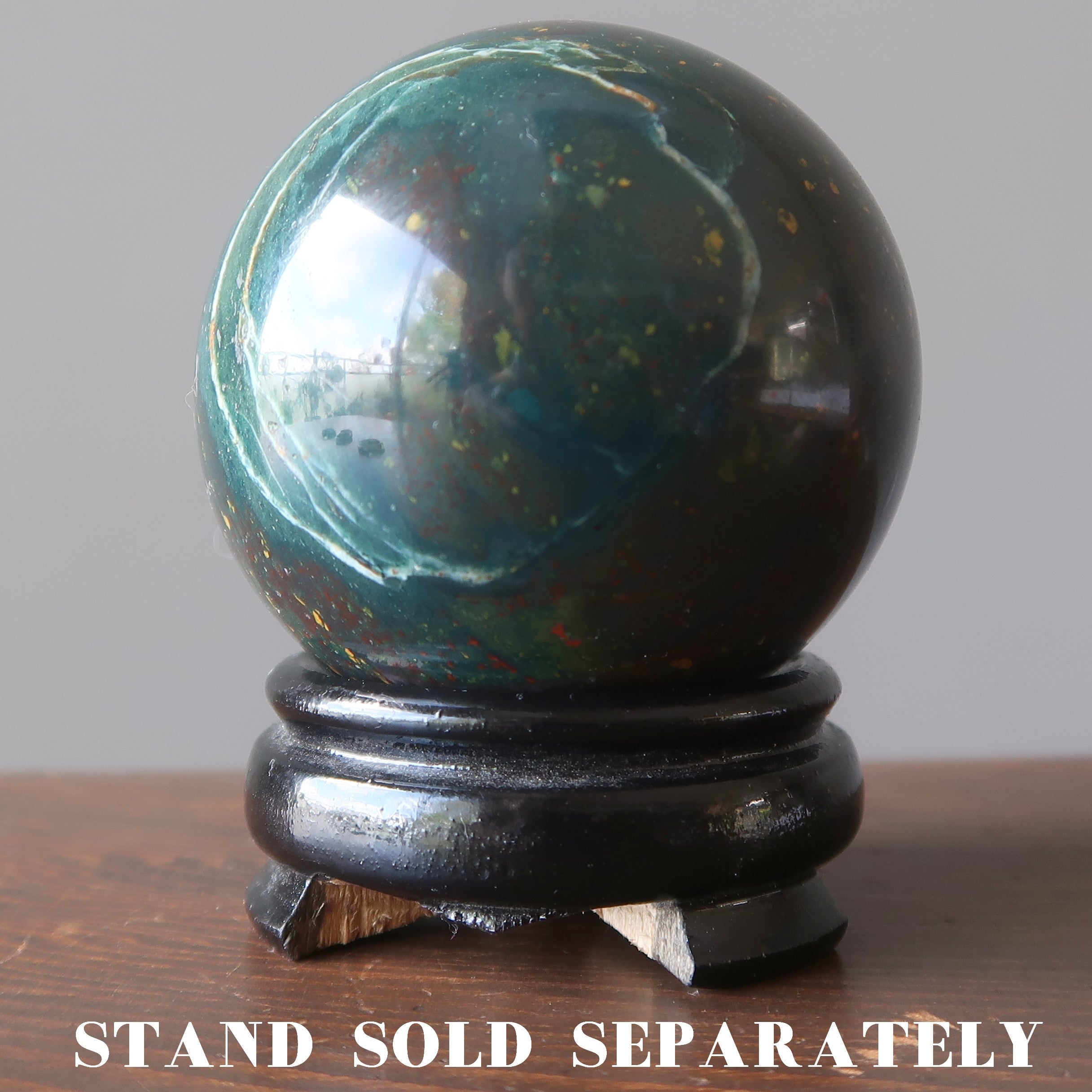 Bloodstone Sphere Festive Abundance Crystal Ball