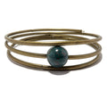 Bracelet en Héliotrope Cercle de Karma Pierre d'Empathie Vert Rouge Spirale