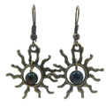 Boucles d'oreilles héliotrope vieilli Soleil Tout-Puissant