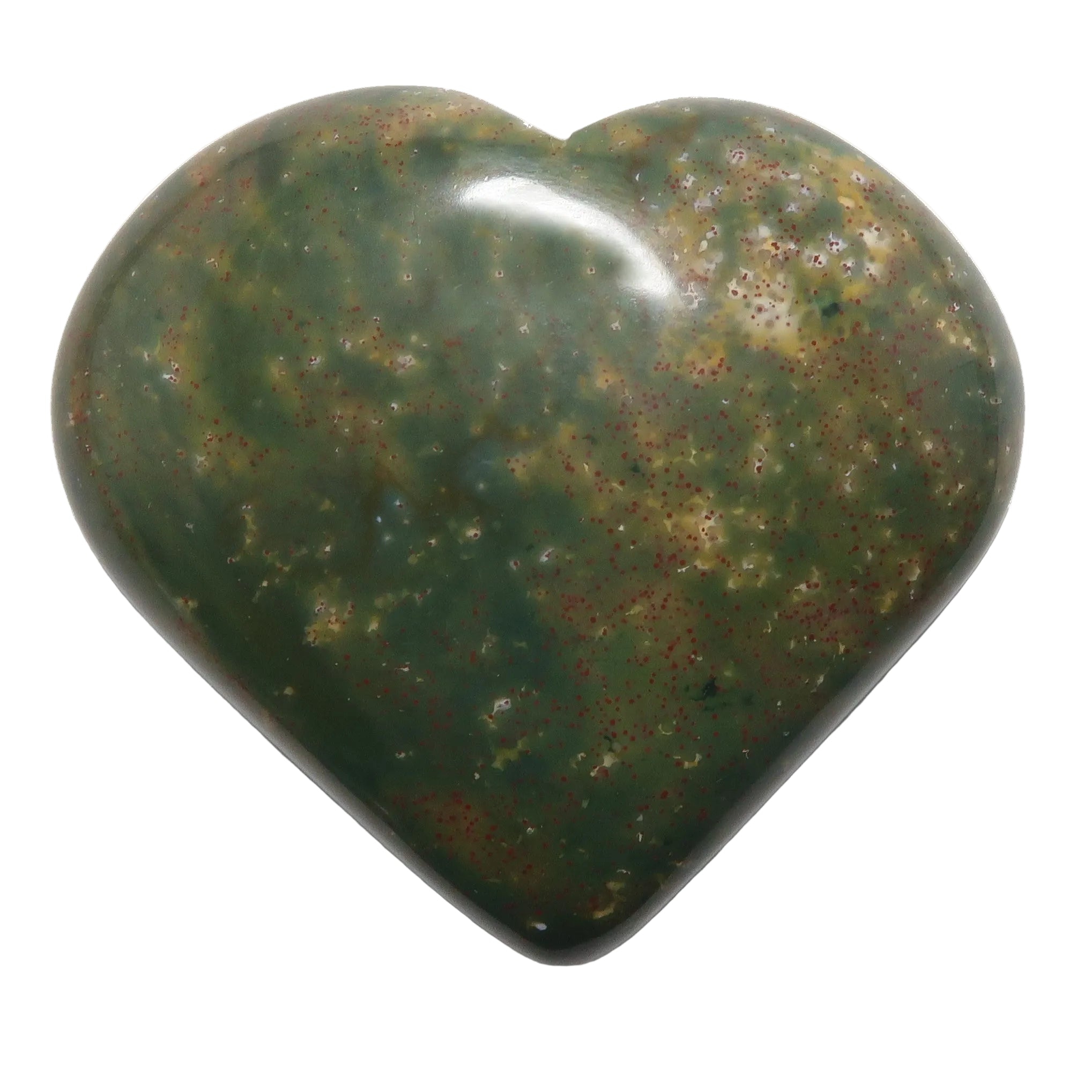 Héliotrope Cœur Courage Amour Pierre Rouge Vert